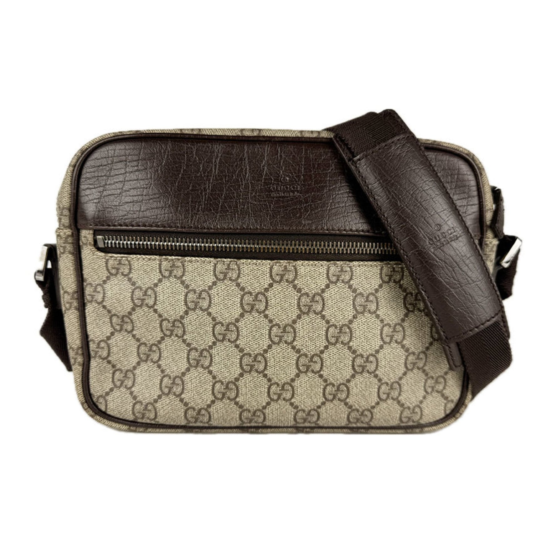 Gucci GG Supreme Canvas and Leather Shoulder Bag, Men's/Women's
