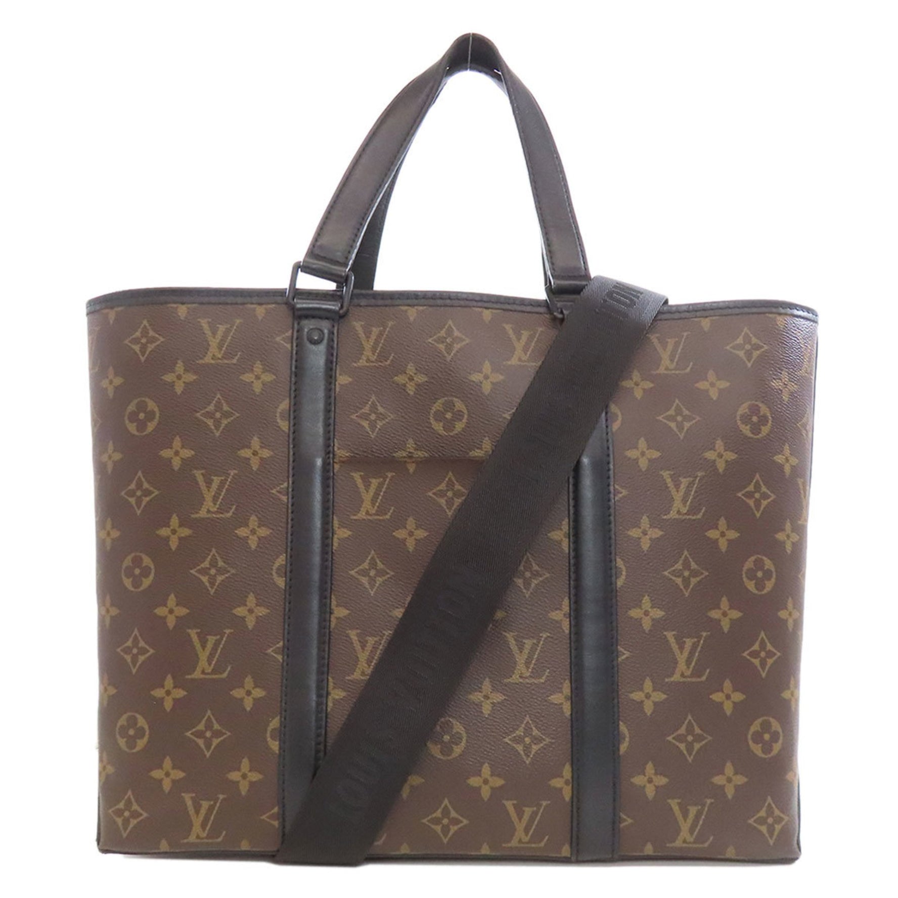 Louis Vuitton Weekend Tote PM Macassar Handbag Canvas