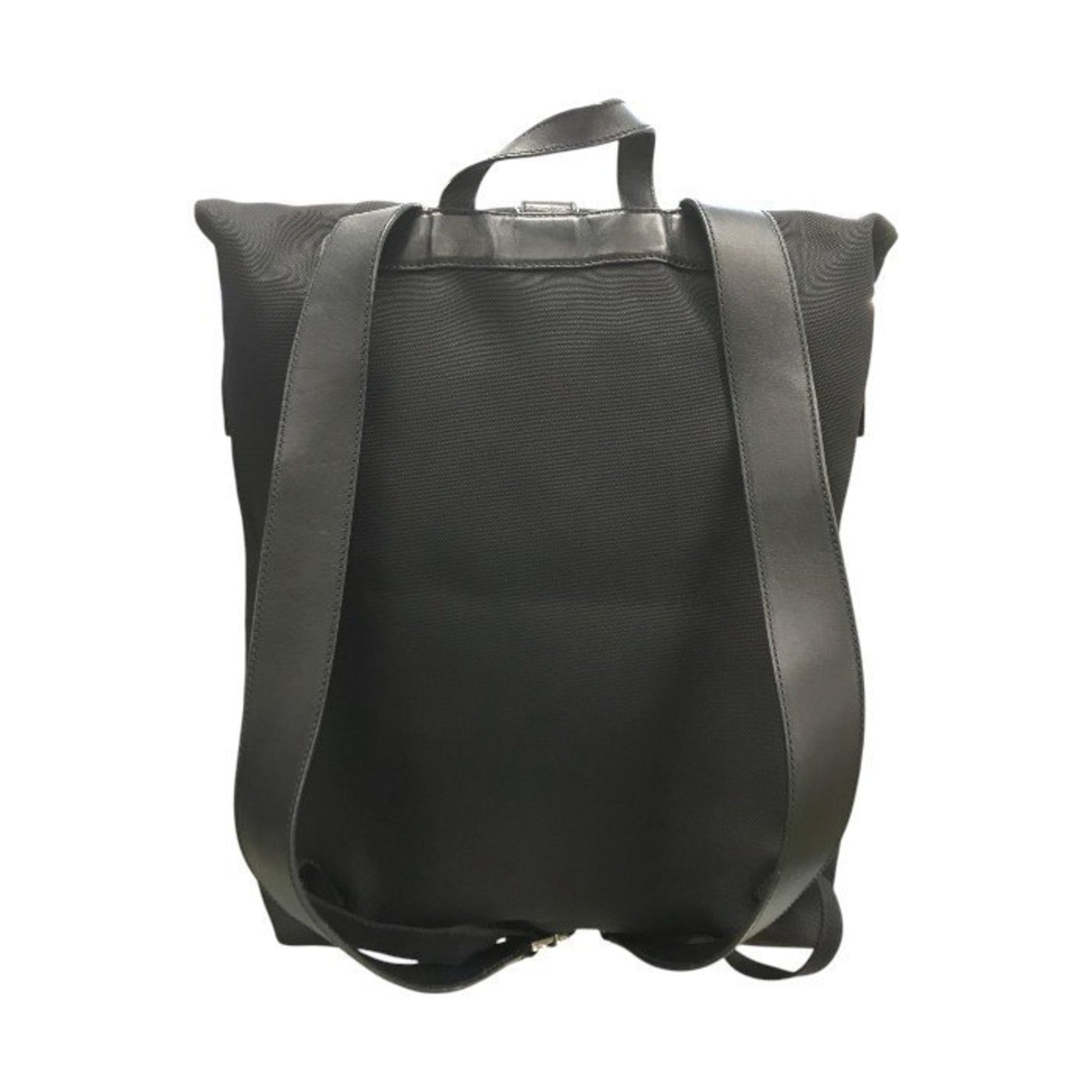 GUCCI Sherry Line Backpack Rucksack Men's Women's Canvas Leather Black T1
