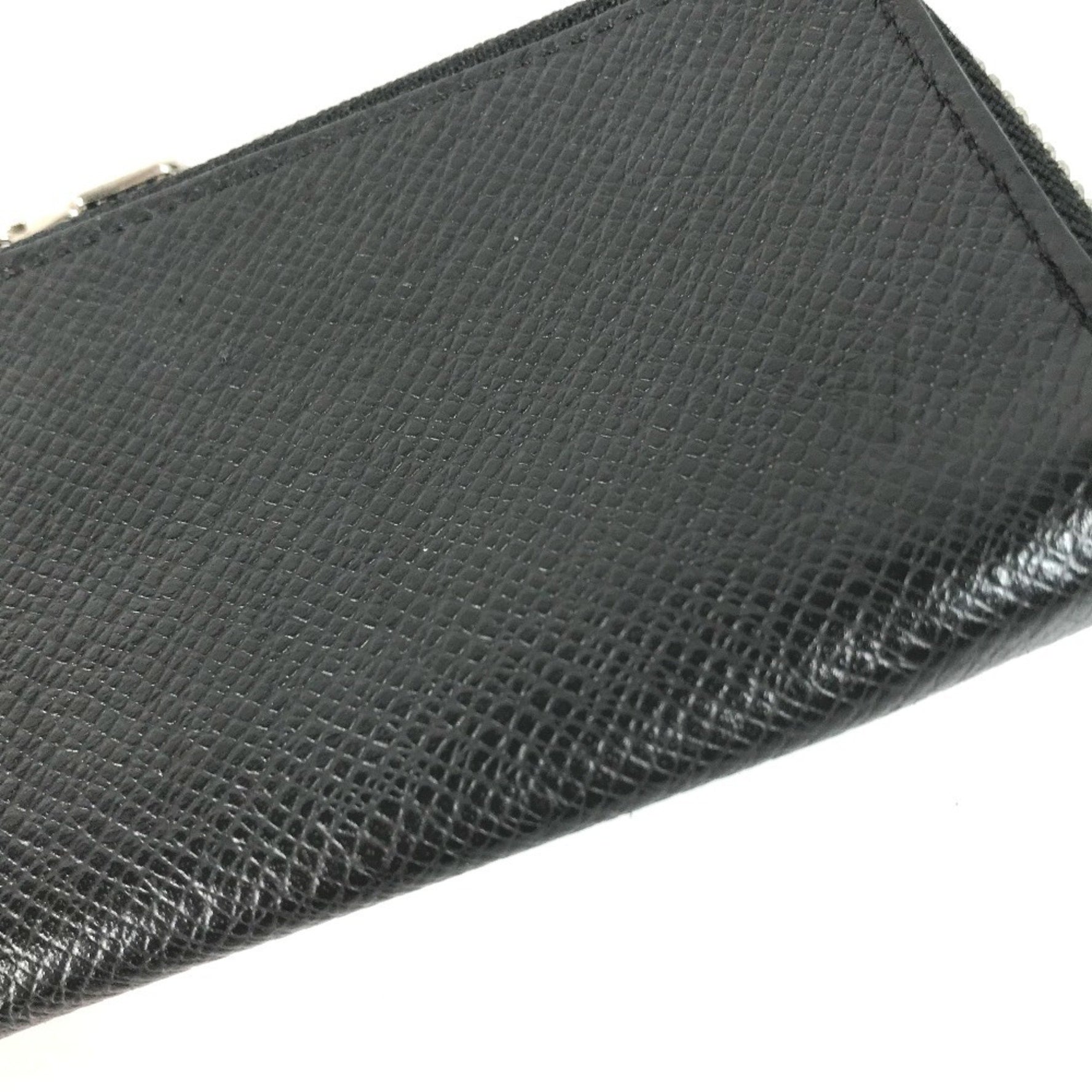 Louis Vuitton Taiga Porte Monnaie Jour L-shaped zipper wallet with coin purse in leather, men's, Ardoise, black