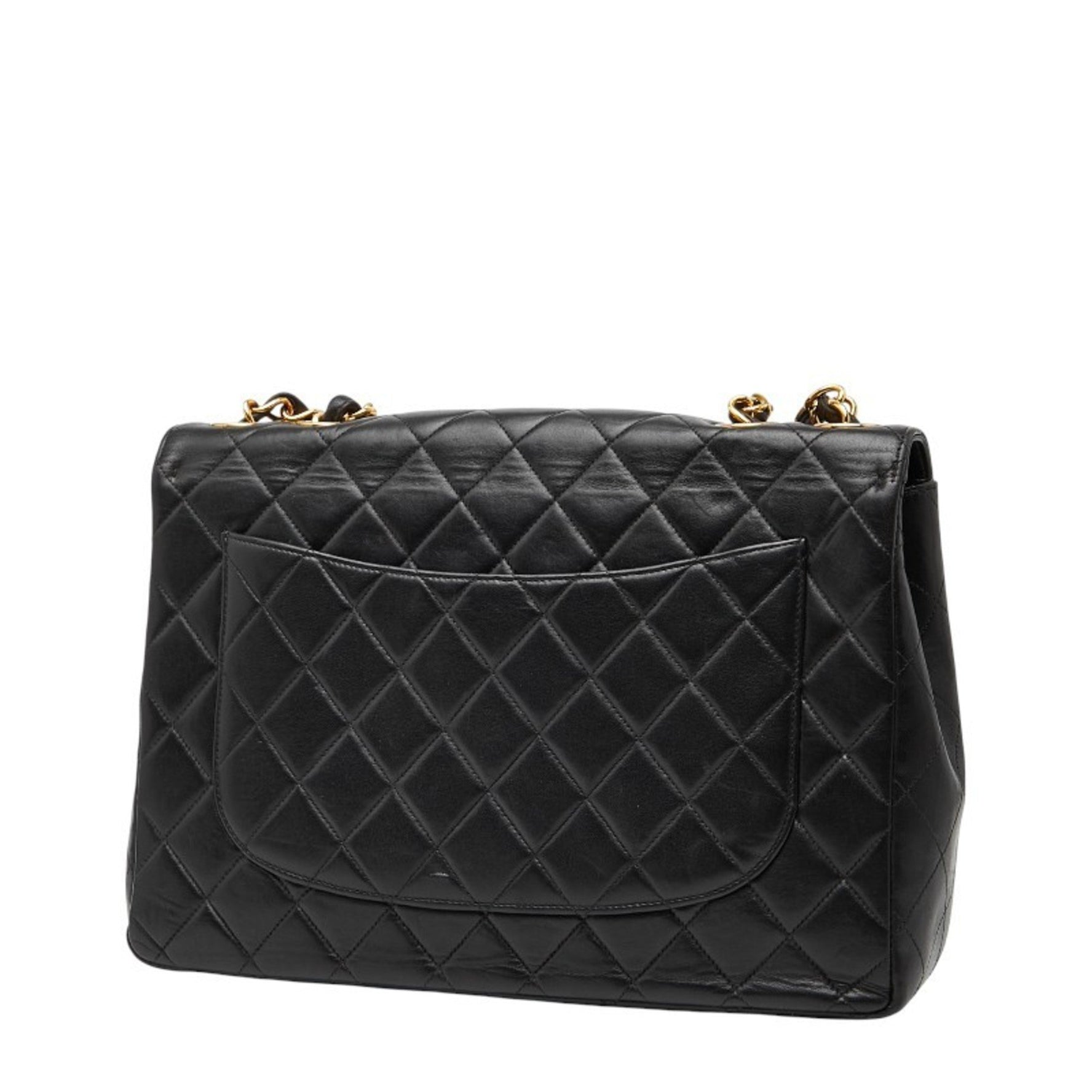 CHANEL Deca Matelasse 30 Coco Mark Chain Shoulder Bag in Leather