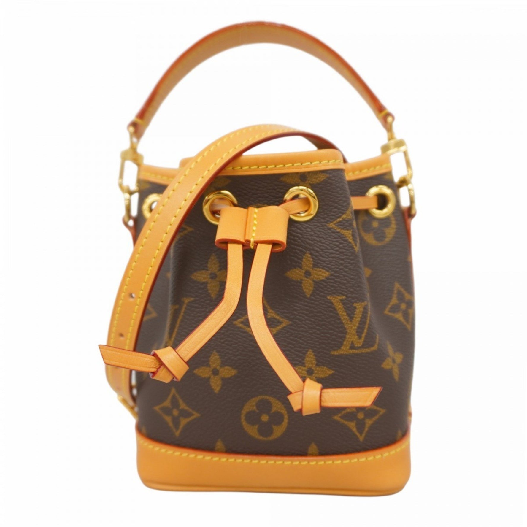 Louis Vuitton Monogram Nano Noe Handbag M81266 Brown Women's