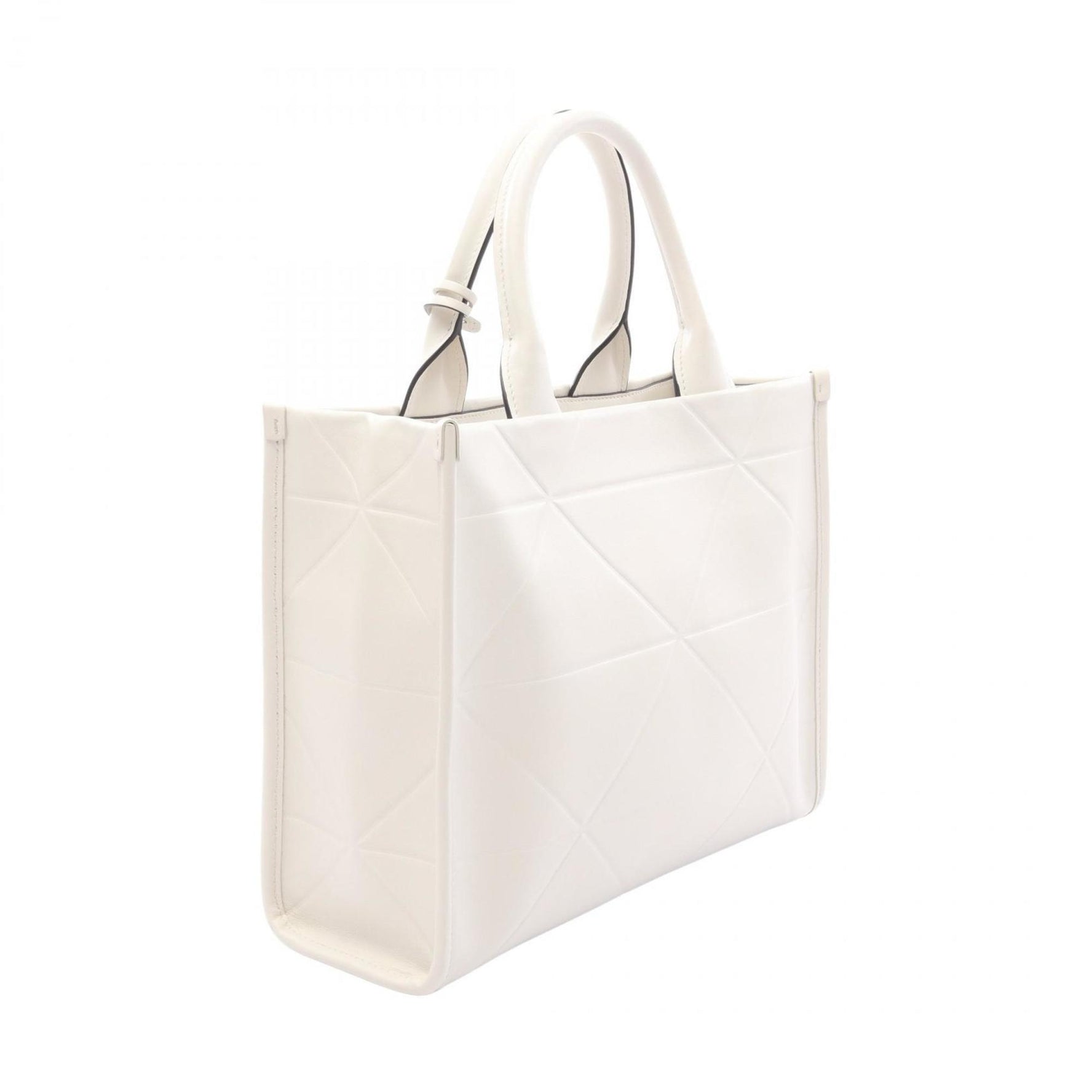 Prada Symbol Topstitched Soft Calf Leather Tote Bag