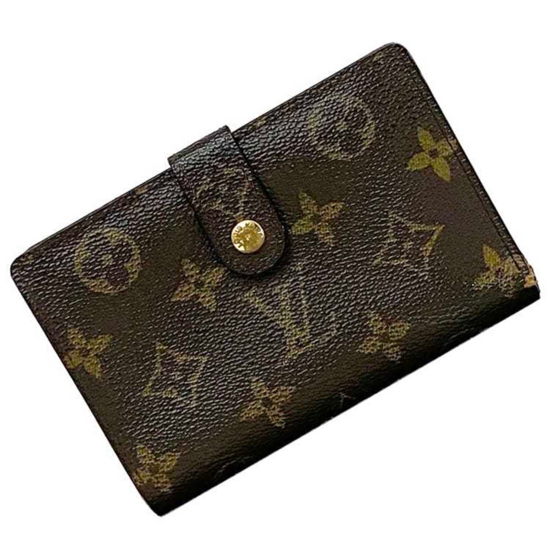 Louis Vuitton Bi-fold Wallet Porte Monnaie Viennois ec-22181 Brown Monogram M61663 Canvas TH1011 LOUIS VUITTON Folding