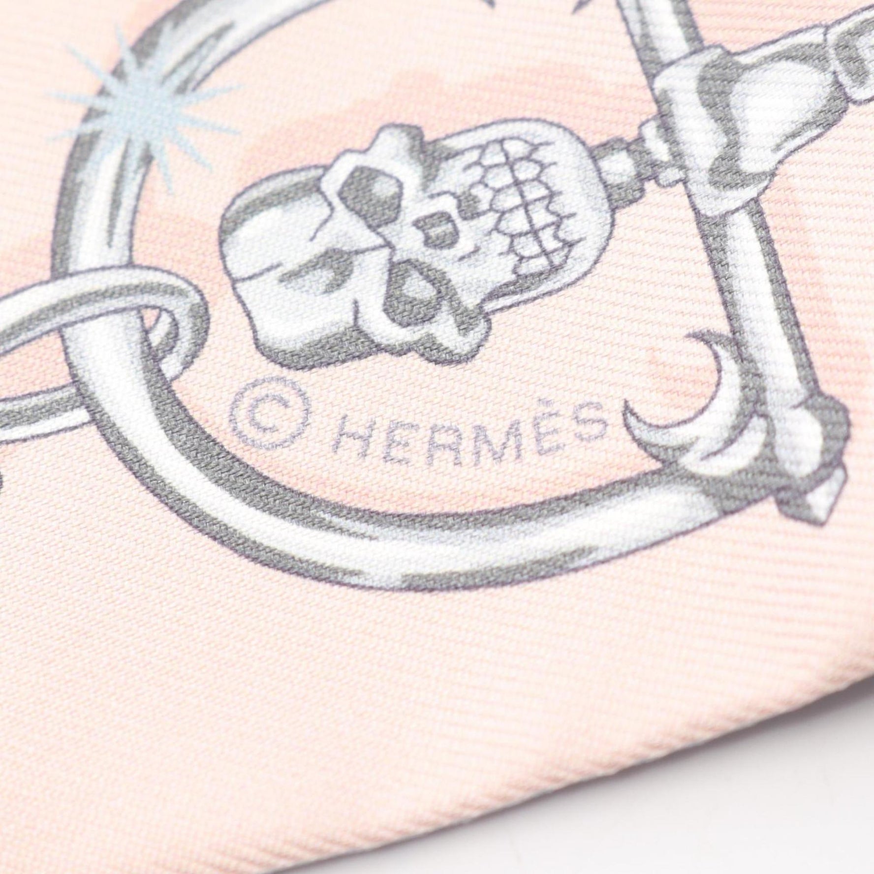 Hermes Hermès C'est la Fete Twilly Silk Scarf Multicolor, Blue, Pink
