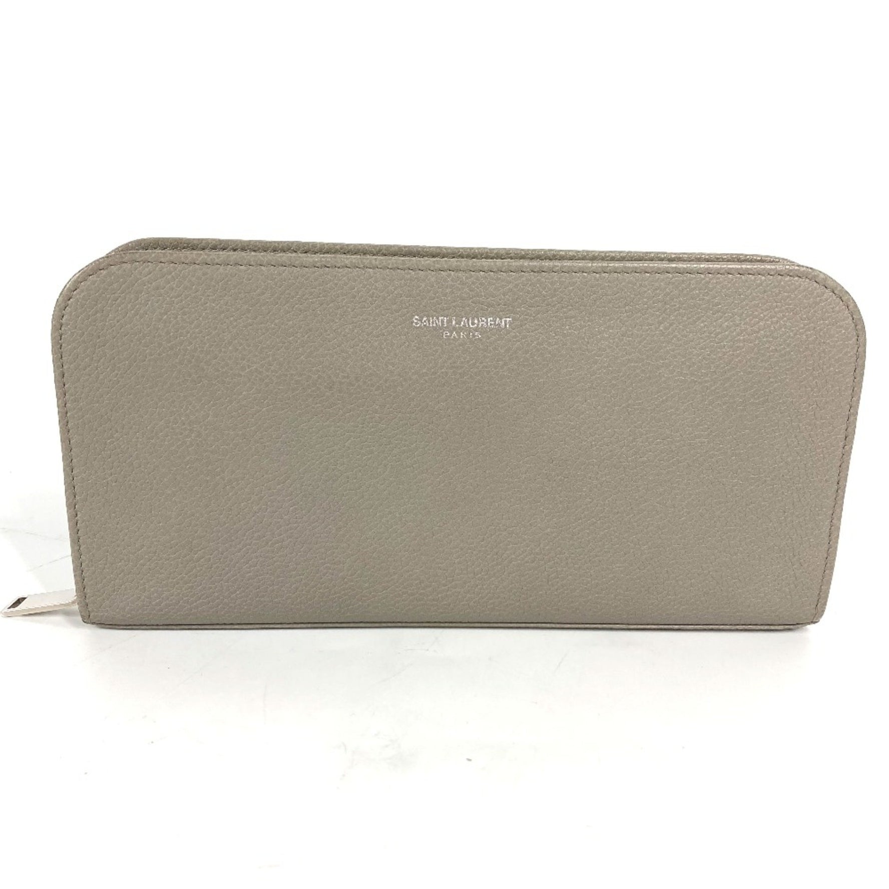 Saint Laurent Paris Long wallet Zip Around Long Wallet gray