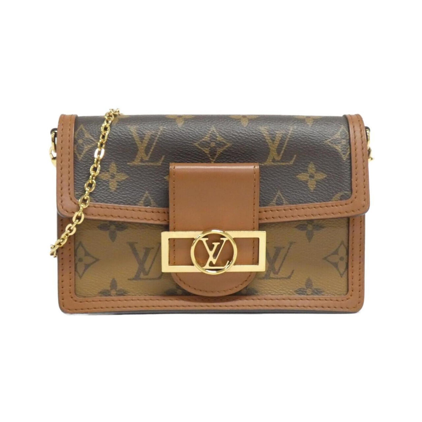Louis Vuitton Monogram Portefeuille Dauphine Chain Wallet