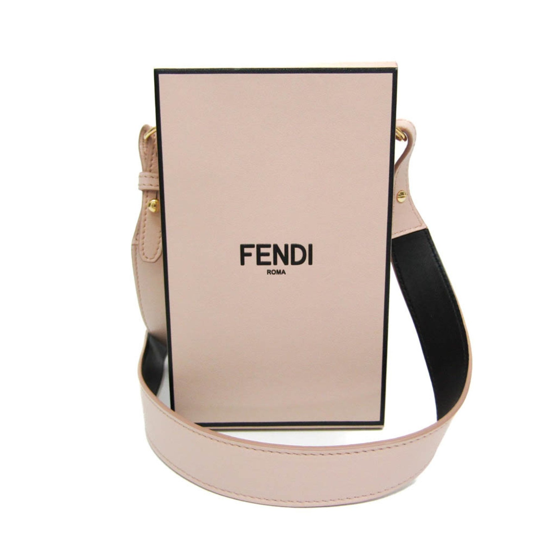 Fendi Box Leather Shoulder Bag