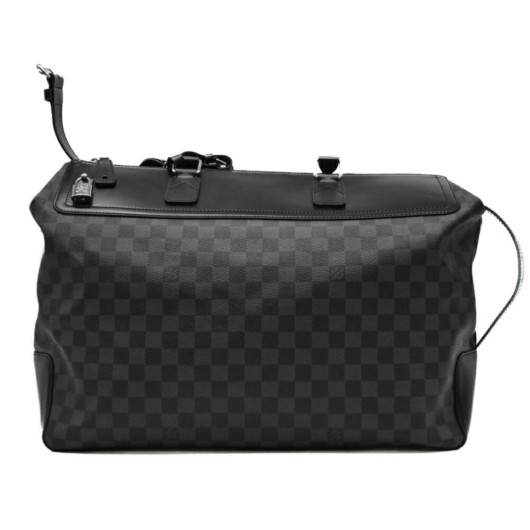 Louis Vuitton Neo Greenwich Boston Bag Leather Black Men's