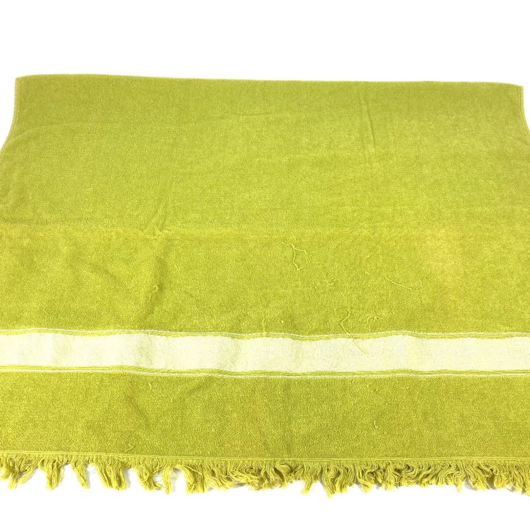 HERMES Hermes Bath Towel Knee Blanket Yachting Beach Cotton Women's Green