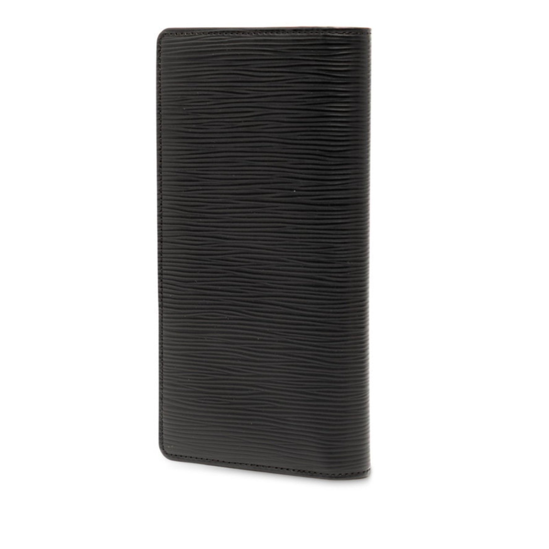 Louis Vuitton Epi Portefeuille Brazza Long Wallet Noir Black Leather LOUIS VUITTON