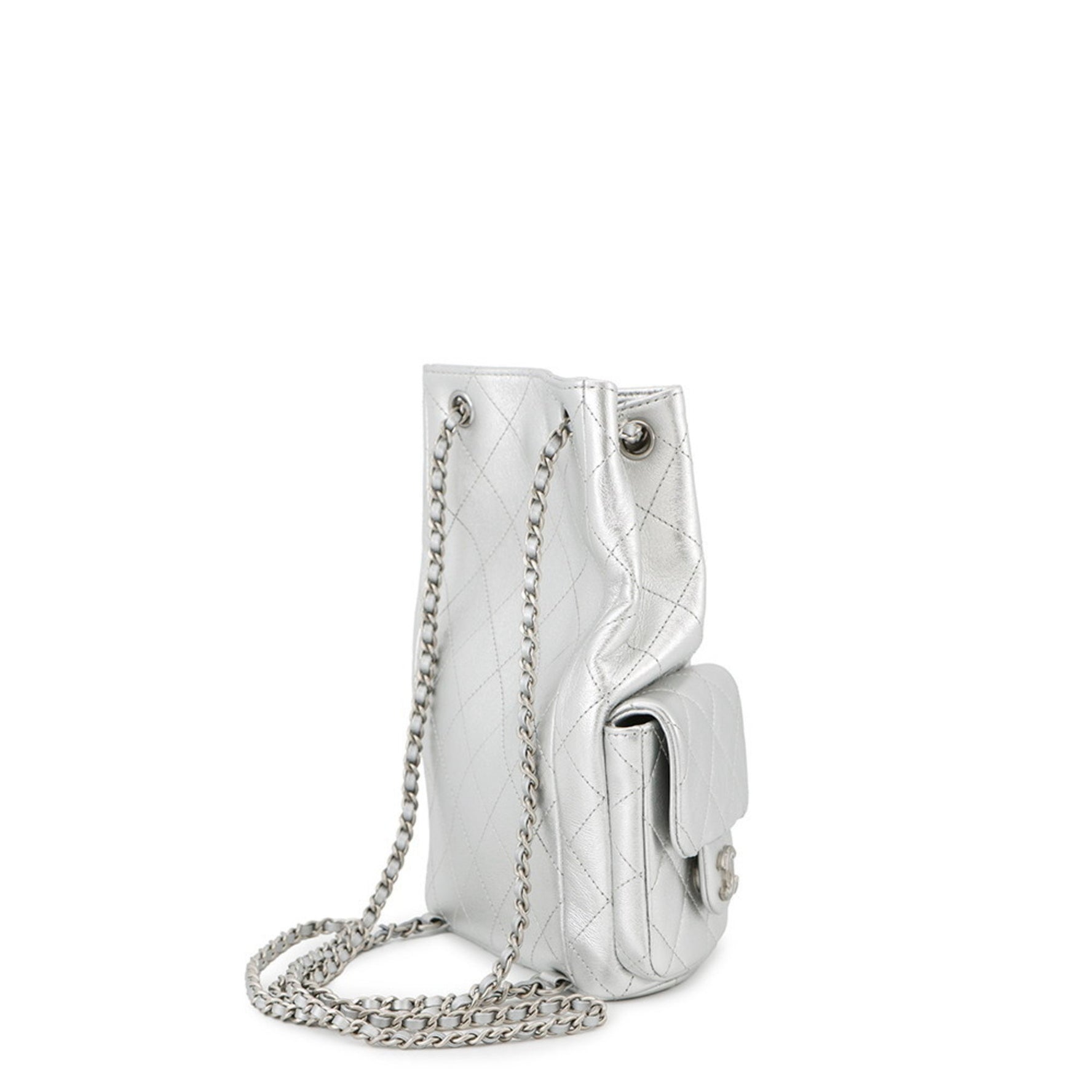 CHANEL Matelasse Coco Mark Leather Backpack Bag