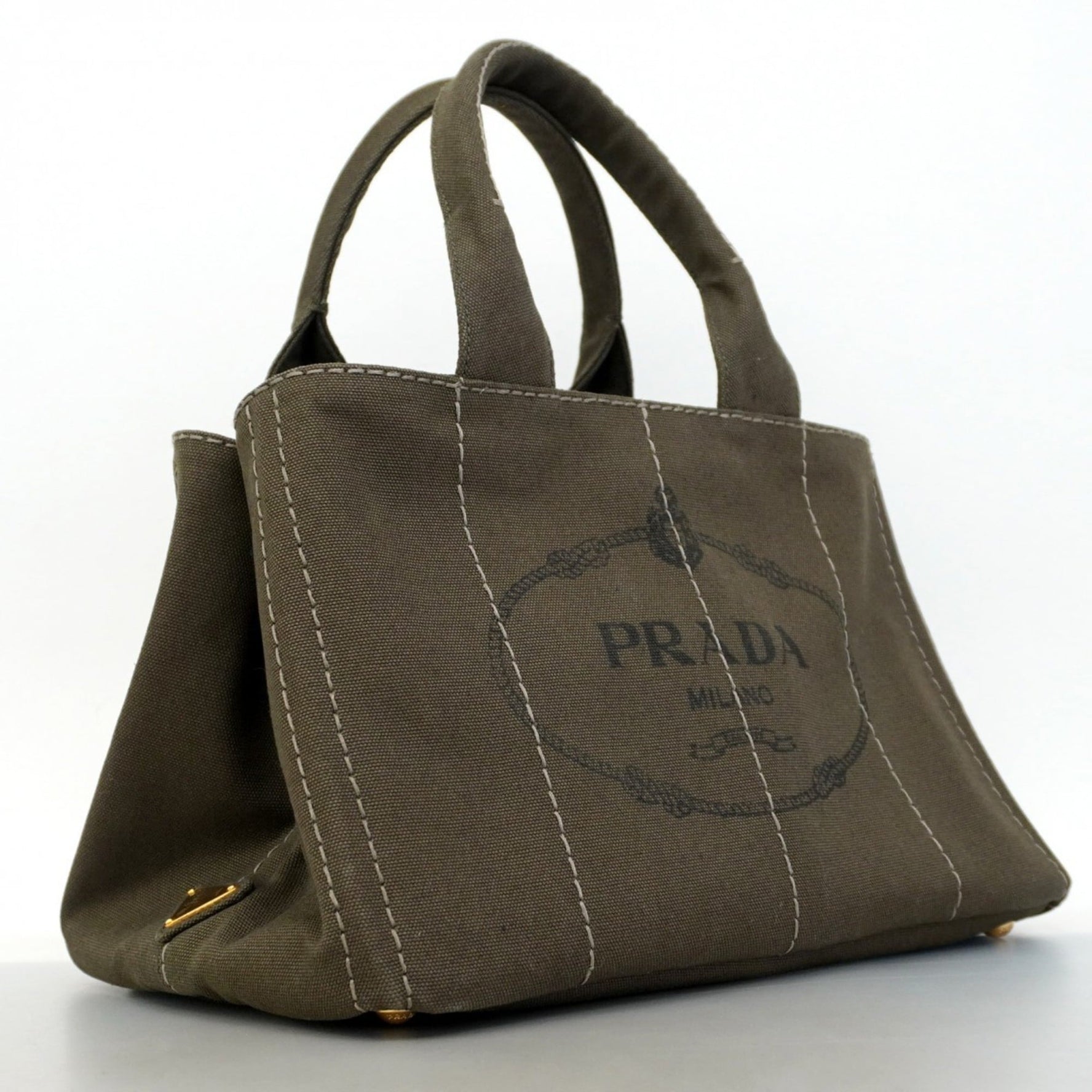Prada Canapa Canvas Tote Bag