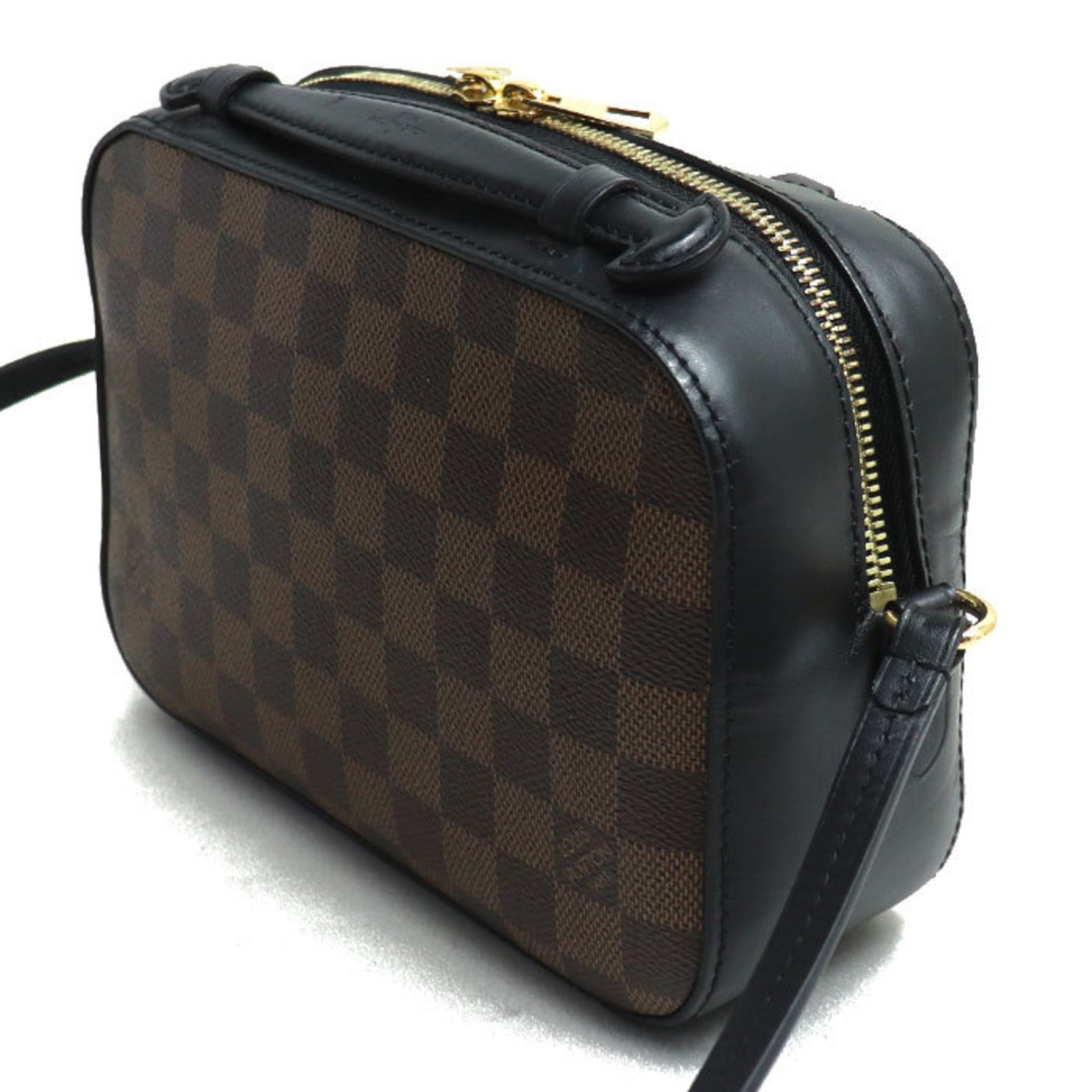 Louis Vuitton Santa Monica Shoulder Bag Damier Brown Black