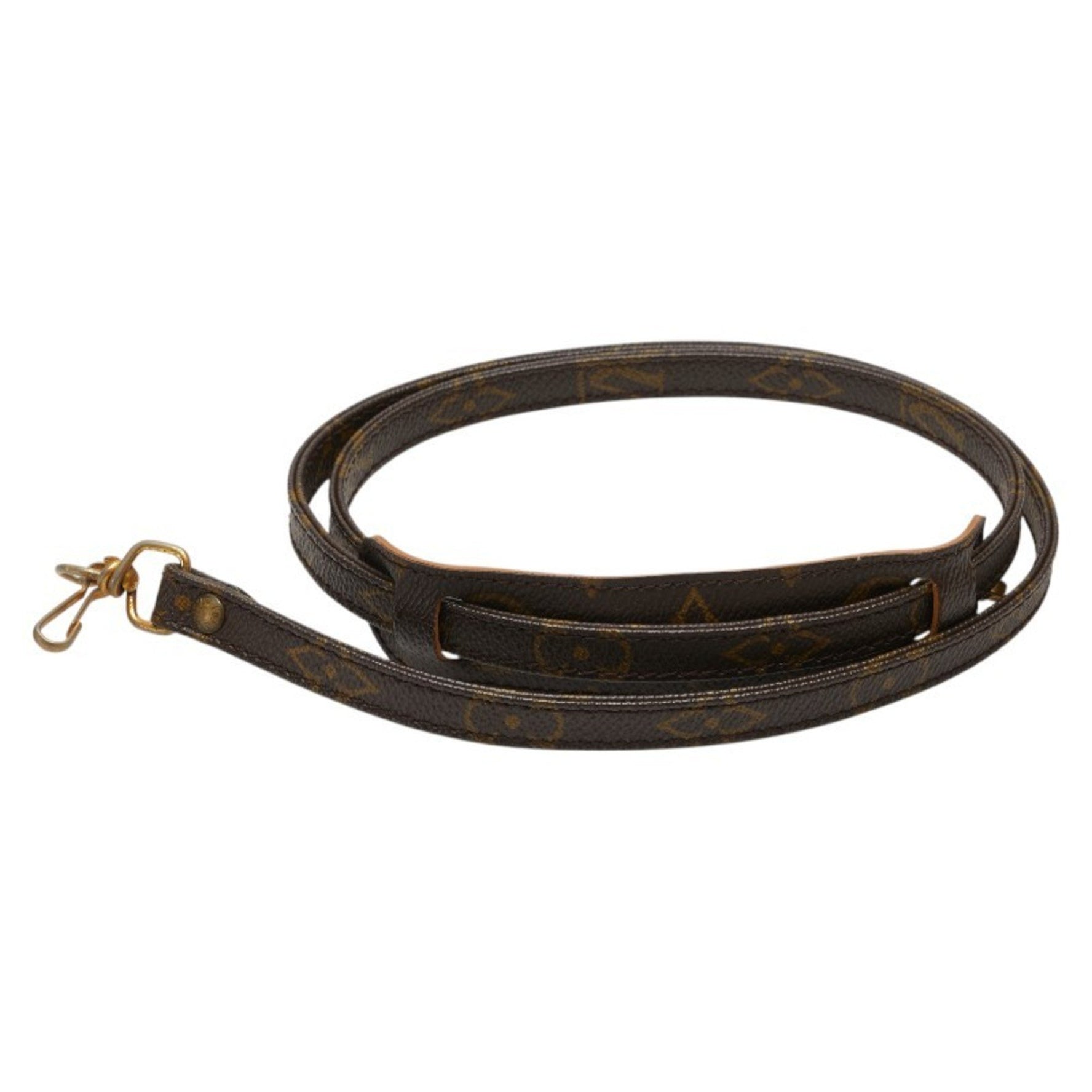 Louis Vuitton Monogram Shoulder Strap Brown PVC Leather Women's LOUIS VUITTON