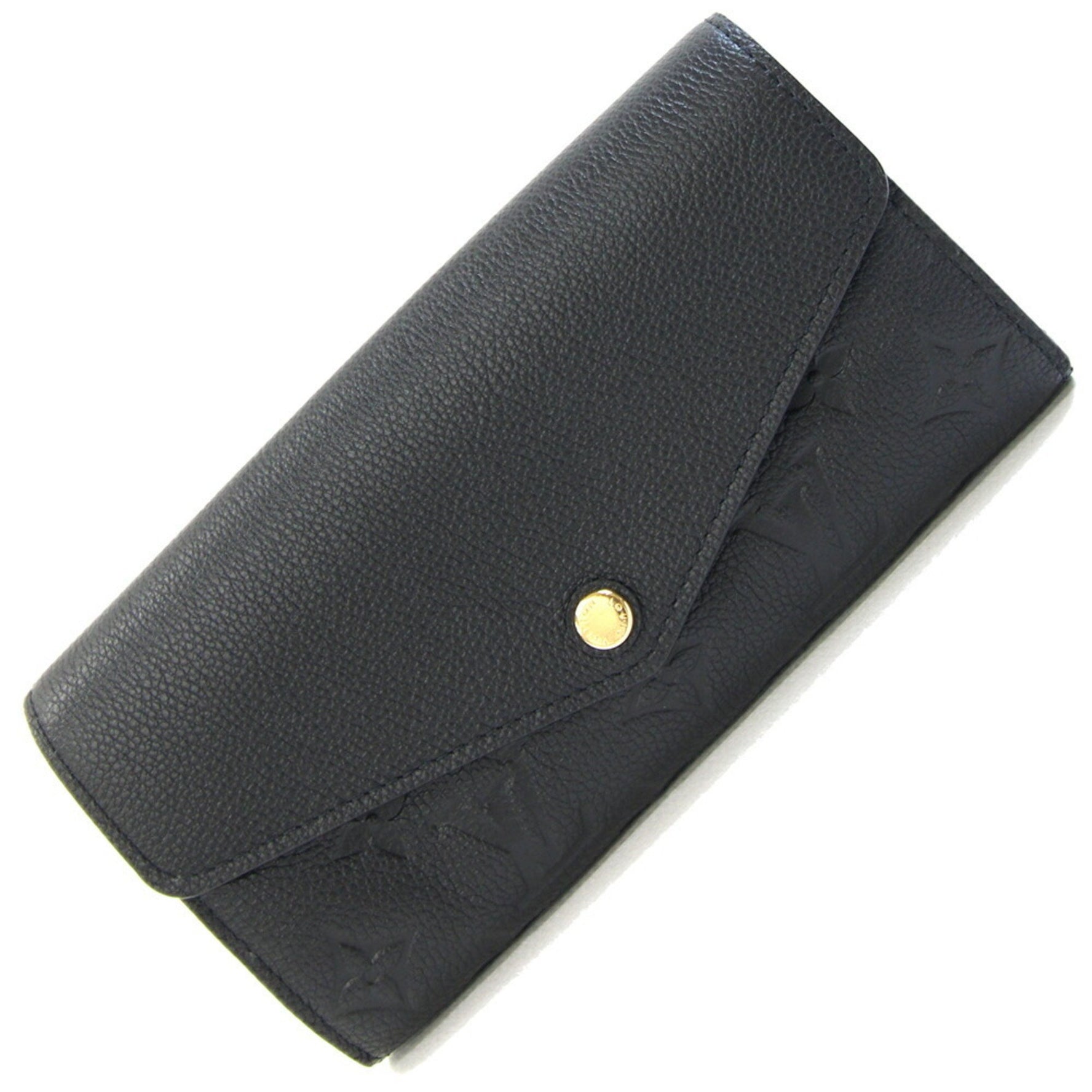 Louis Vuitton Bi-fold Long Wallet Monogram Empreinte Portefeuille Sarah Noir Black
