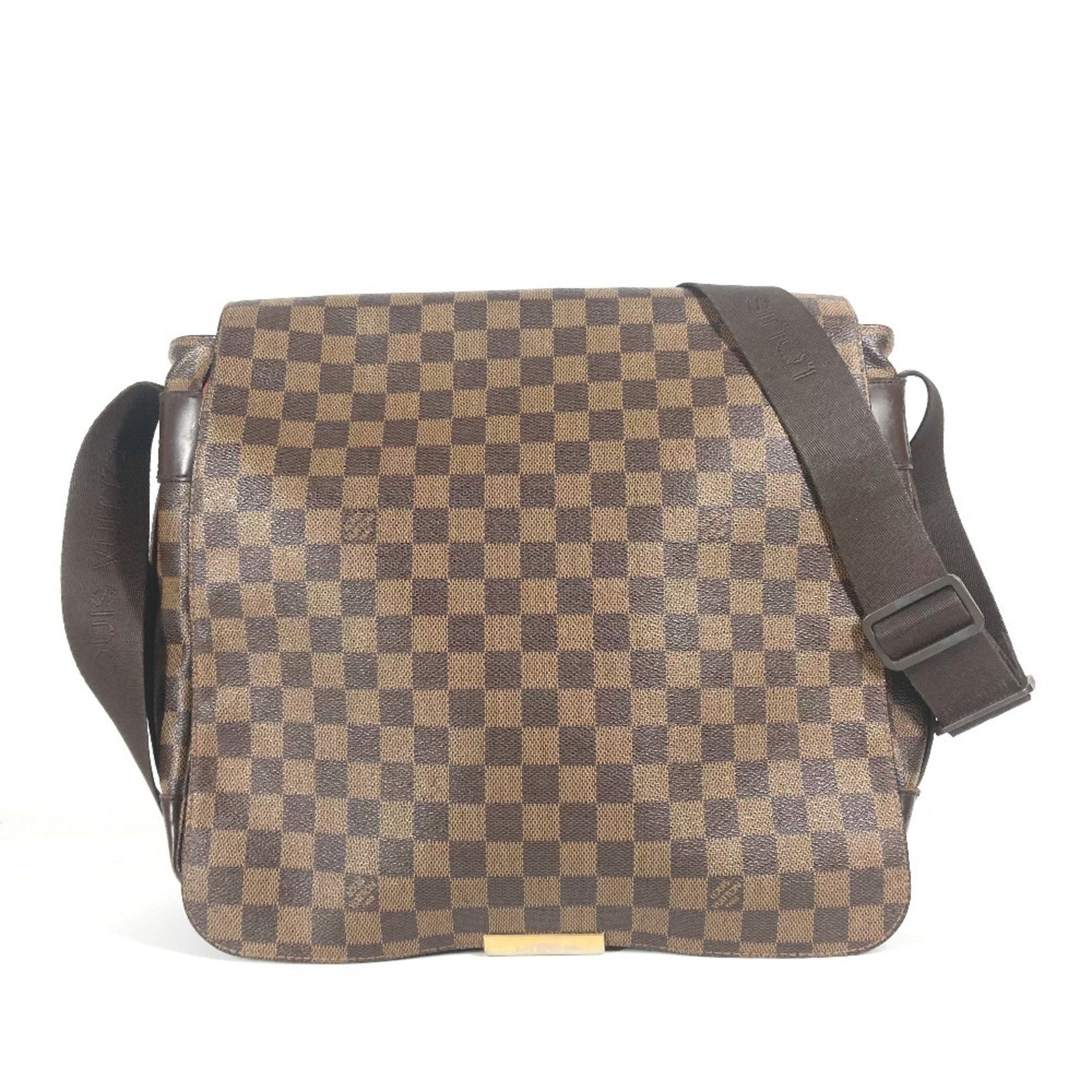 Louis Vuitton Damier Bastille Flap Shoulder Bag Canvas Men's Ebene Brown