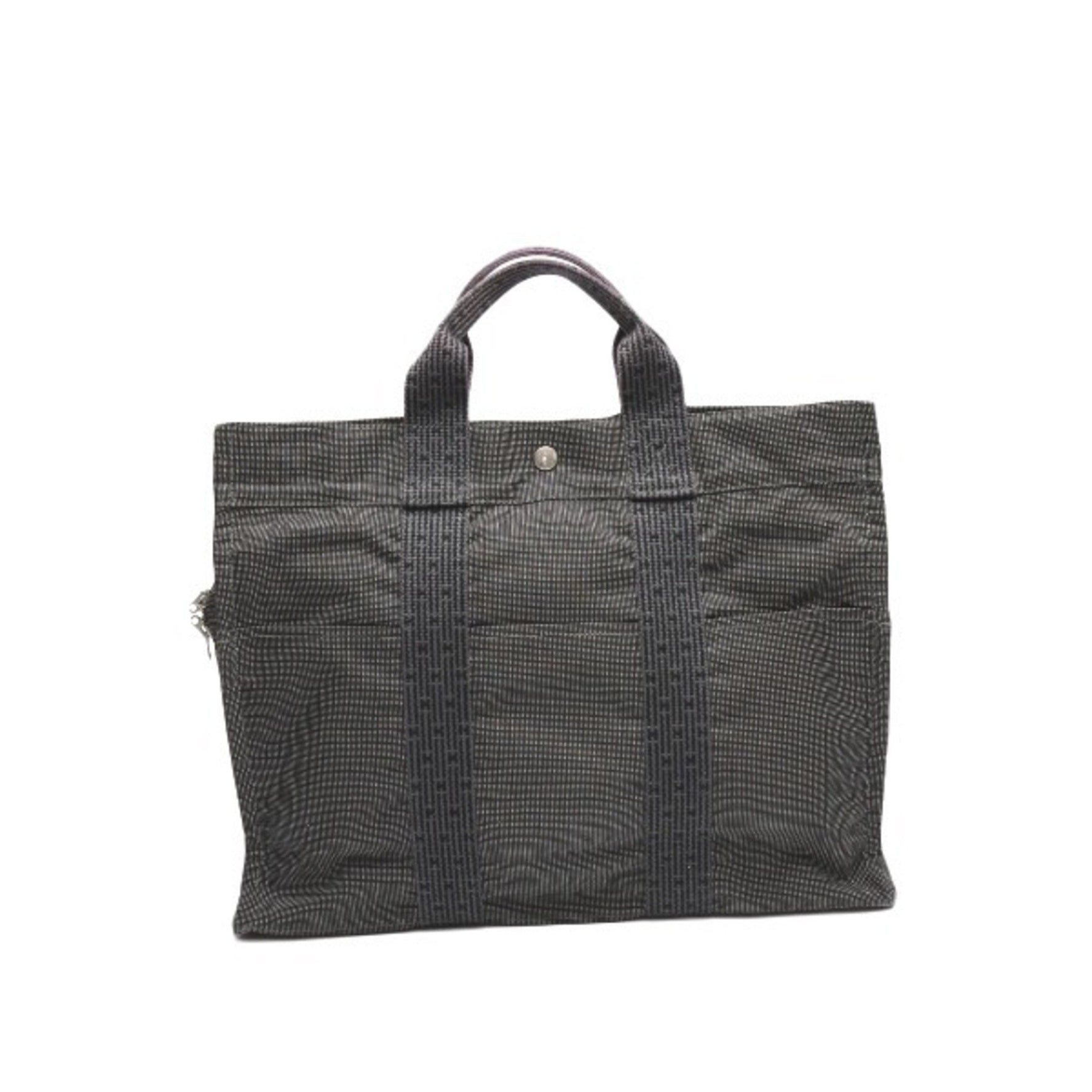 Hermes Tote Bag Air Line MM Canvas Grey