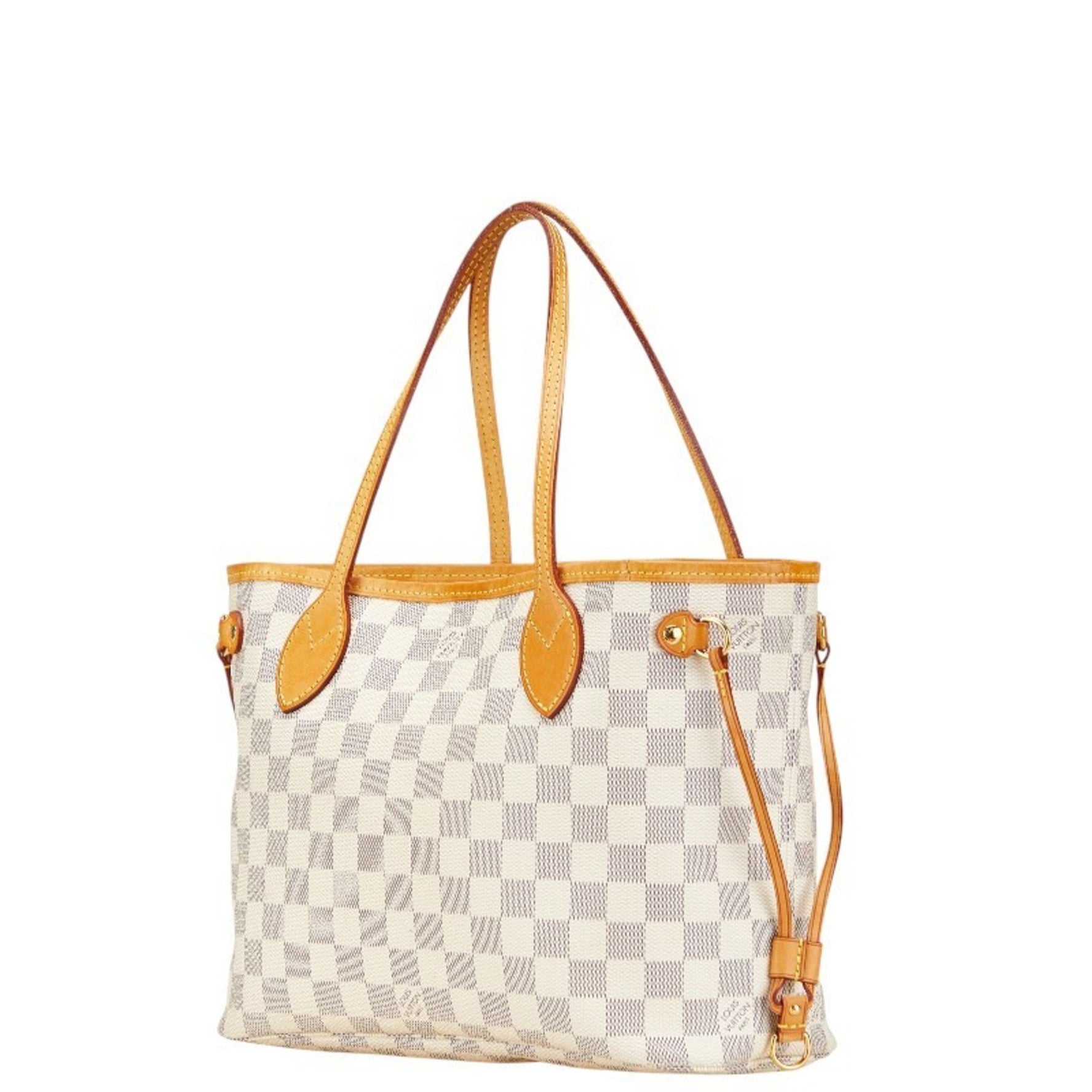 Louis Vuitton Damier Azur Neverfull PM Tote Bag/Shoulder Bag Leather LOUIS VUITTON