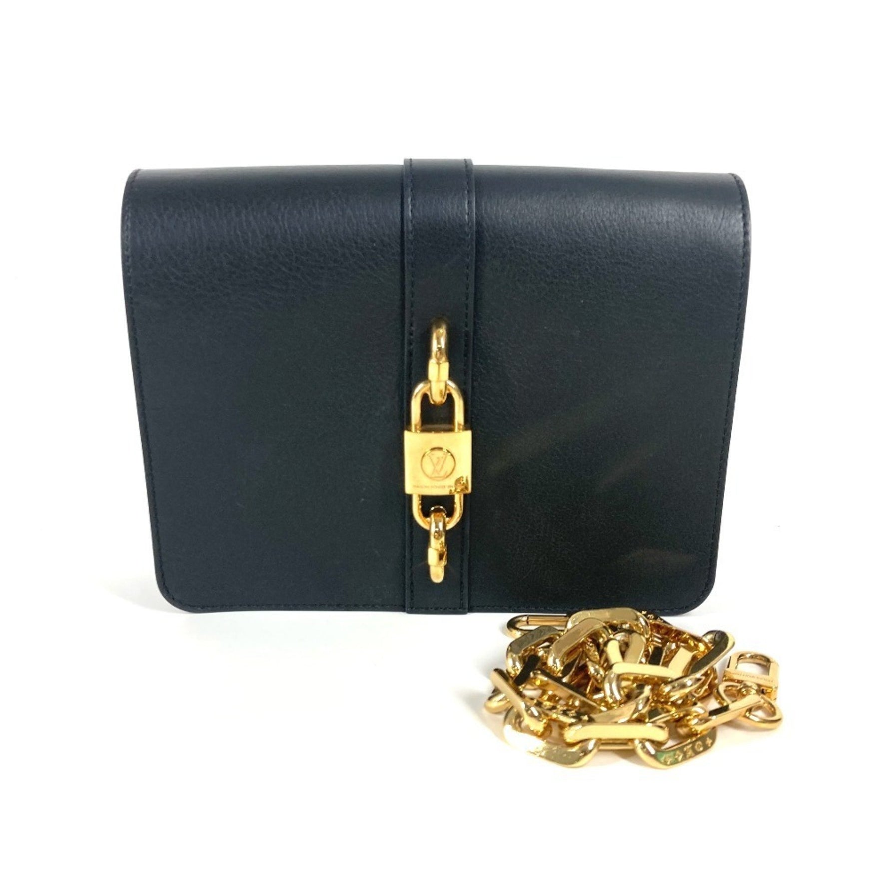 Louis Vuitton Rendez-Vous Bag Clutch Shoulder Leather Noir Black