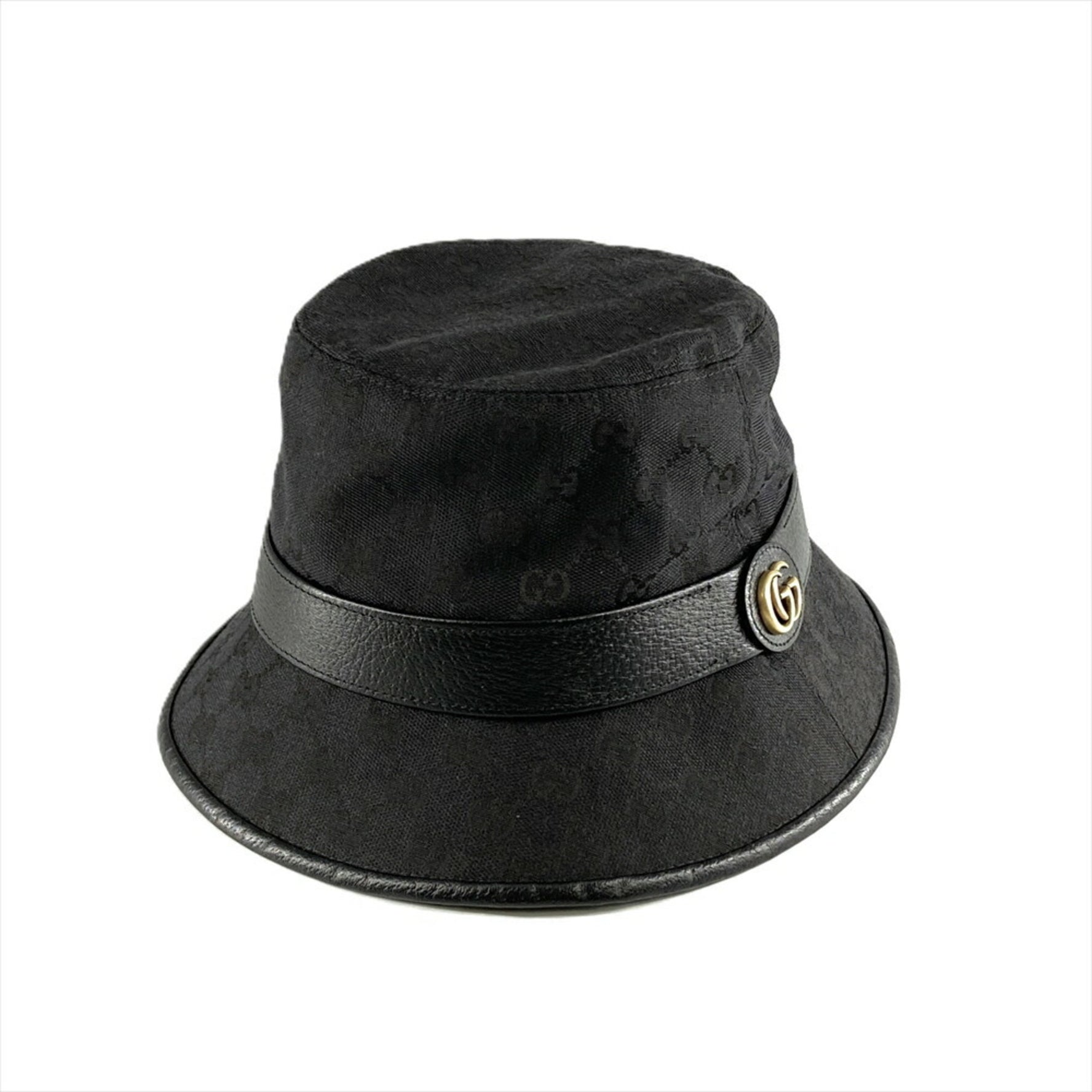 GUCCI Bucket Hat GG Canvas L Fedora Marmont ITFCLUUODVHC