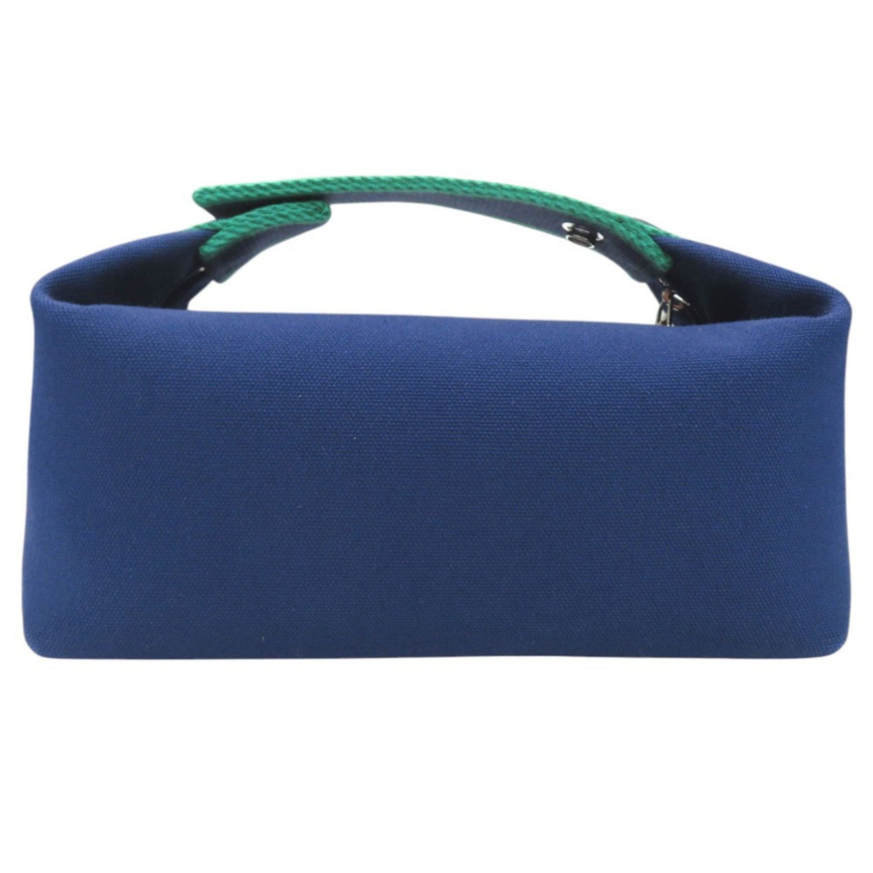 Hermès BRIDE A BRAC PM handbag in marine blue cotton