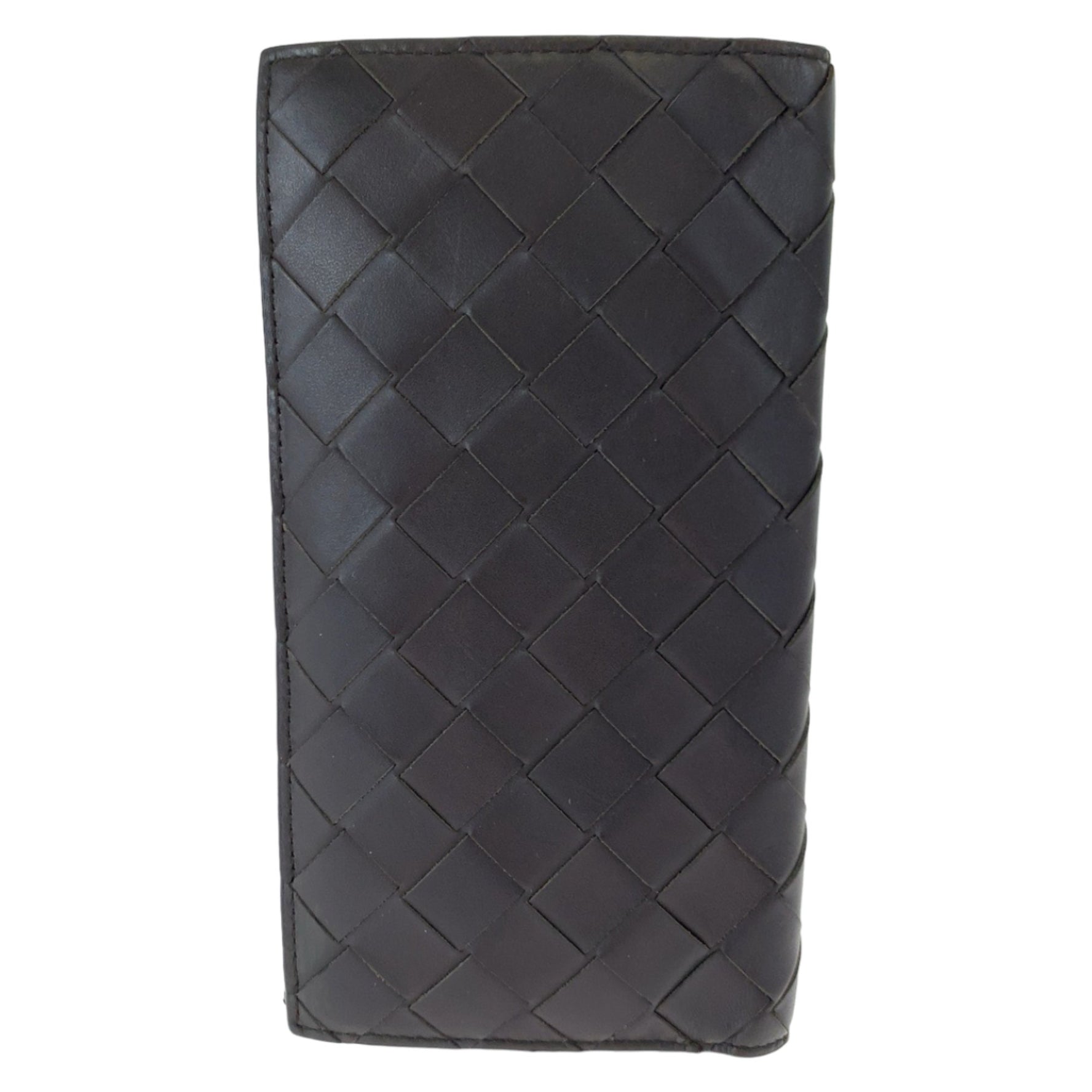 BOTTEGAVENETA Bottega Veneta Maxi Intrecciato Calfskin Long Wallet