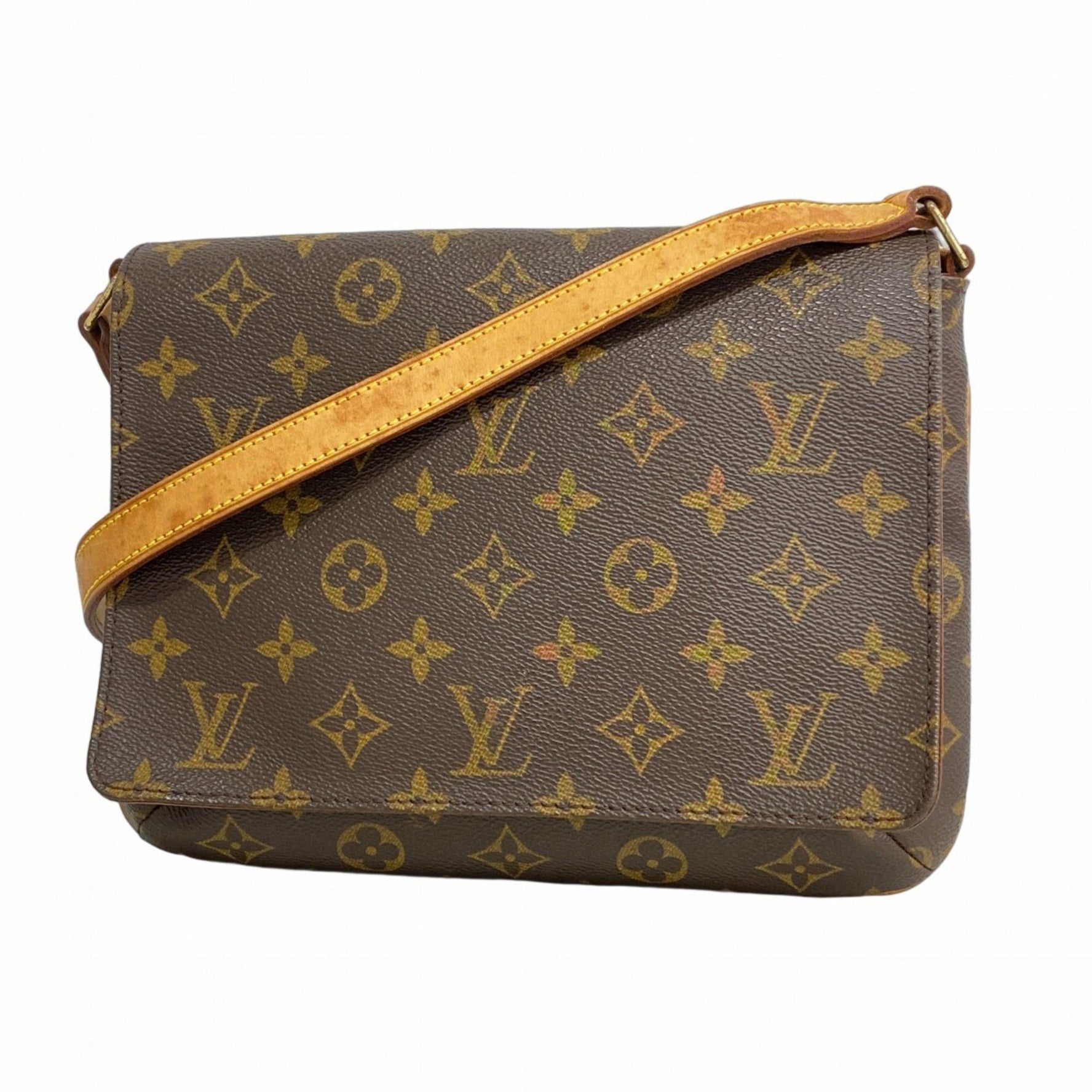 Louis Vuitton Monogram Musette Tango Short Strap Shoulder Bag M51257 Brown Women's