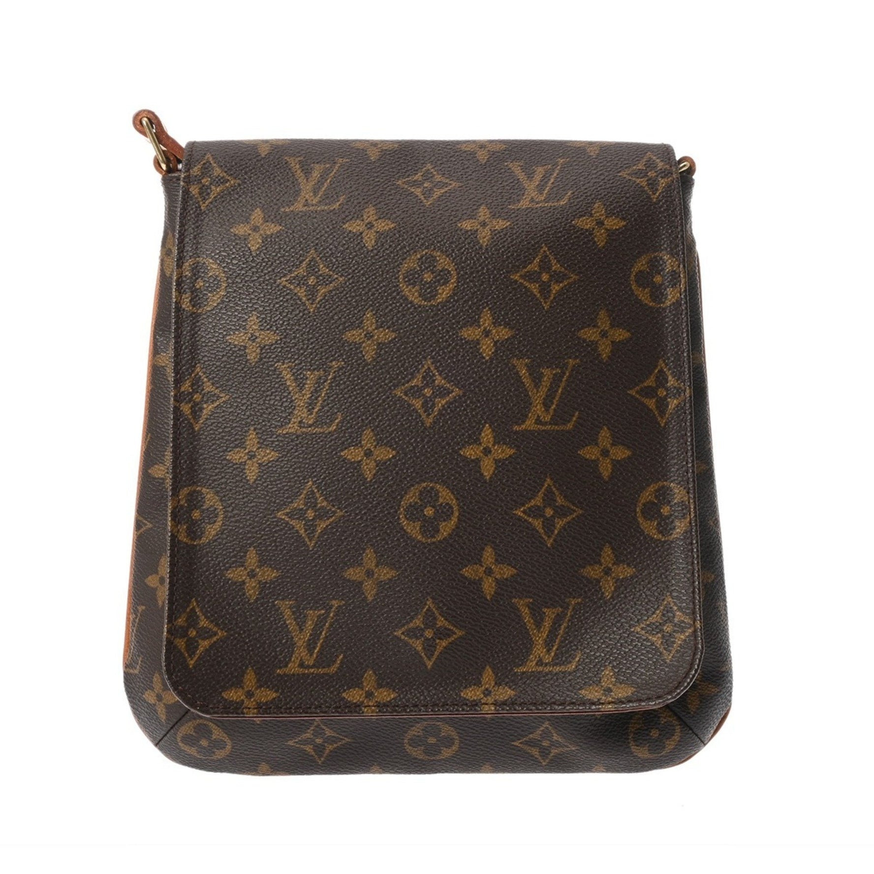 LOUIS VUITTON Monogram Musette Salsa Short Brown Canvas Shoulder Bag, Condition: B, Pre-owned, Ginzo