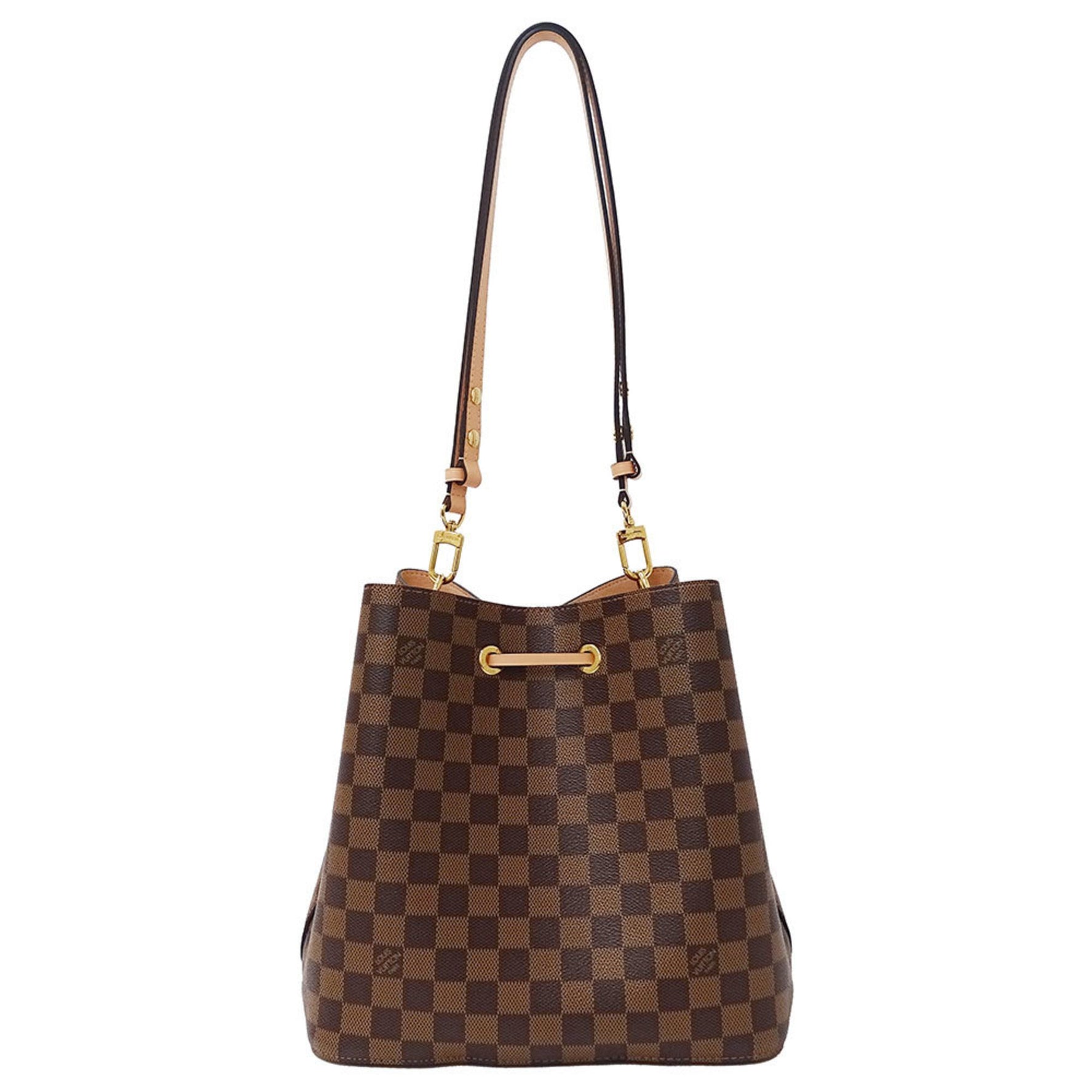 Louis Vuitton NeoNoe Venus Damier Canvas Shoulder Bag (Brown/Pink) Shoulder/Crossbody Bag, Drawstring Style