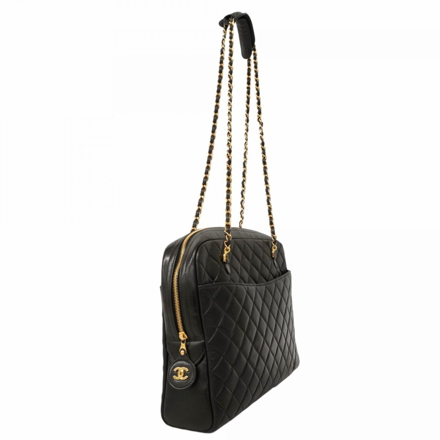 Chanel Matelasse Tote Bag, Lambskin, Chain