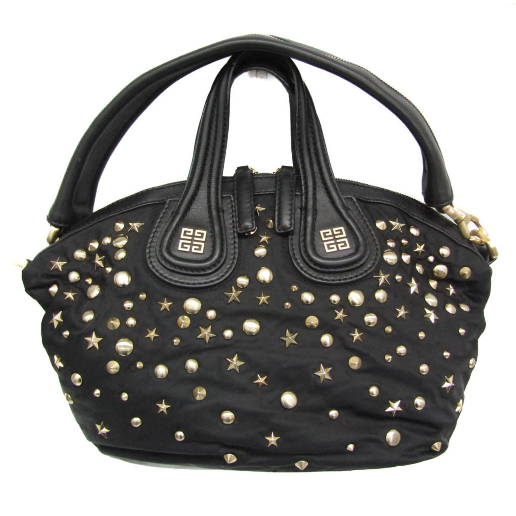 Givenchy Nightingale Star Studs Leather,Nylon Handbag,Shoulder Bag