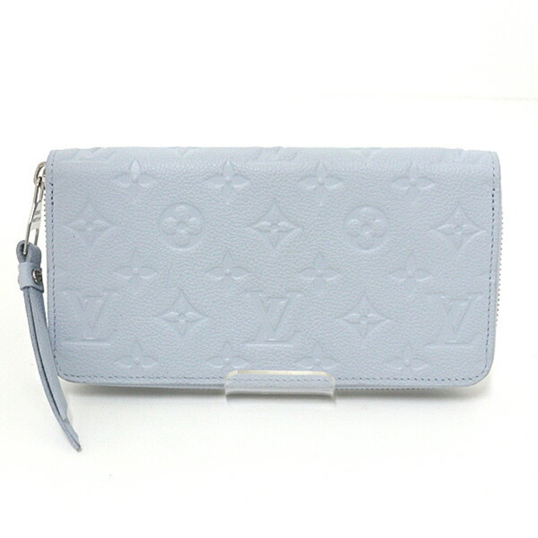 Louis Vuitton Zippy Wallet Monogram Empreinte Washed Blue M11969 Long