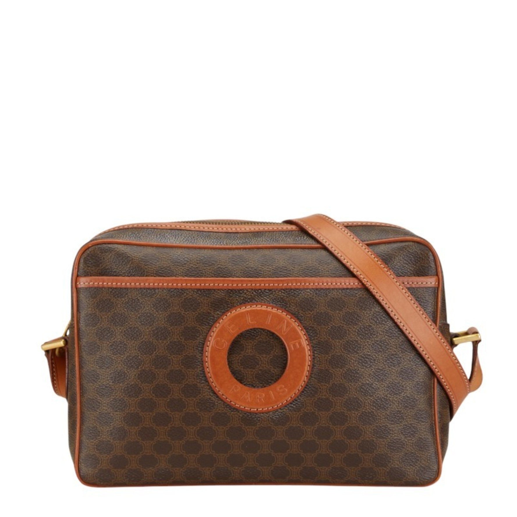 Celine Macadam Shoulder Bag PVC Leather