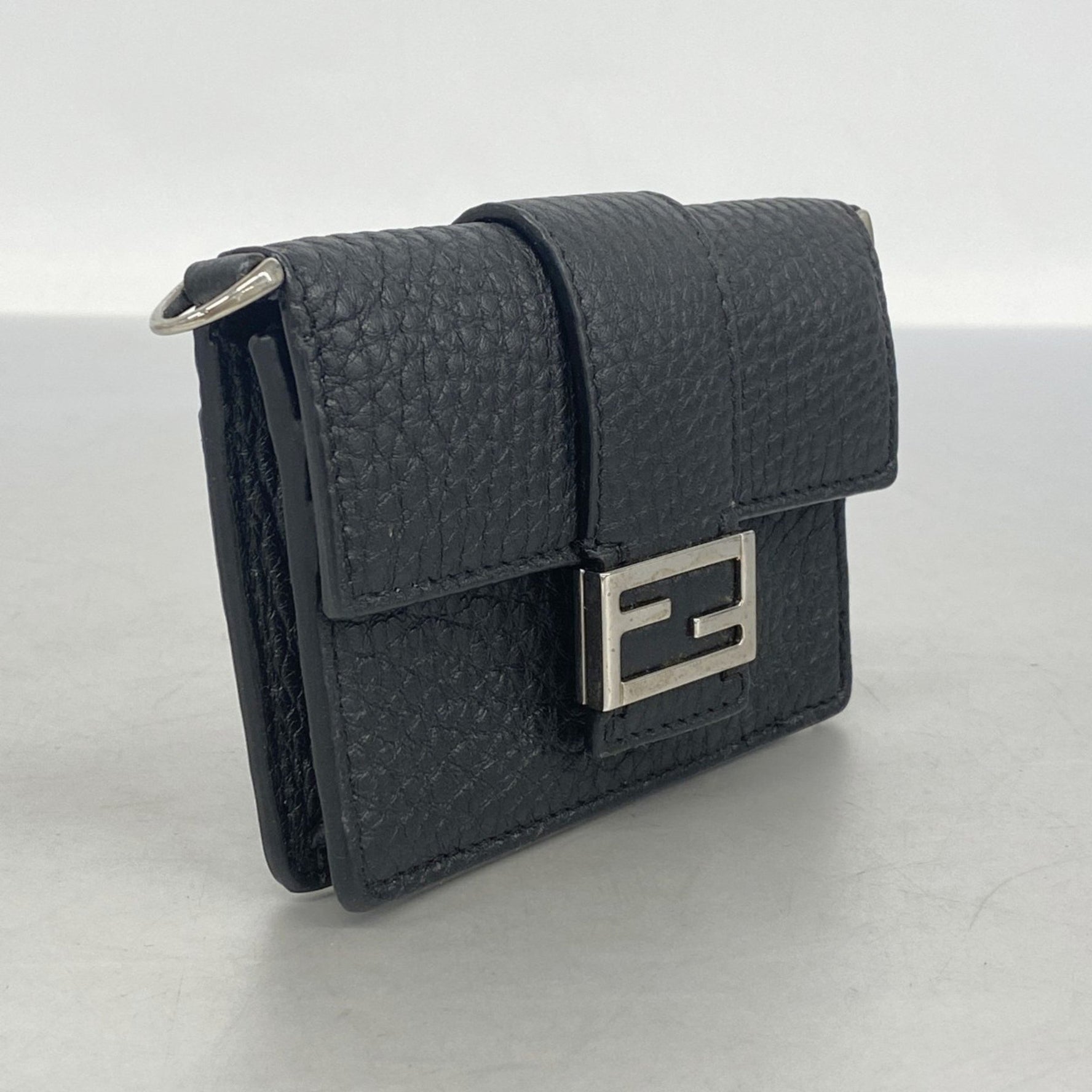 Fendi Pochette Micro Flat Bucket Leather Men's