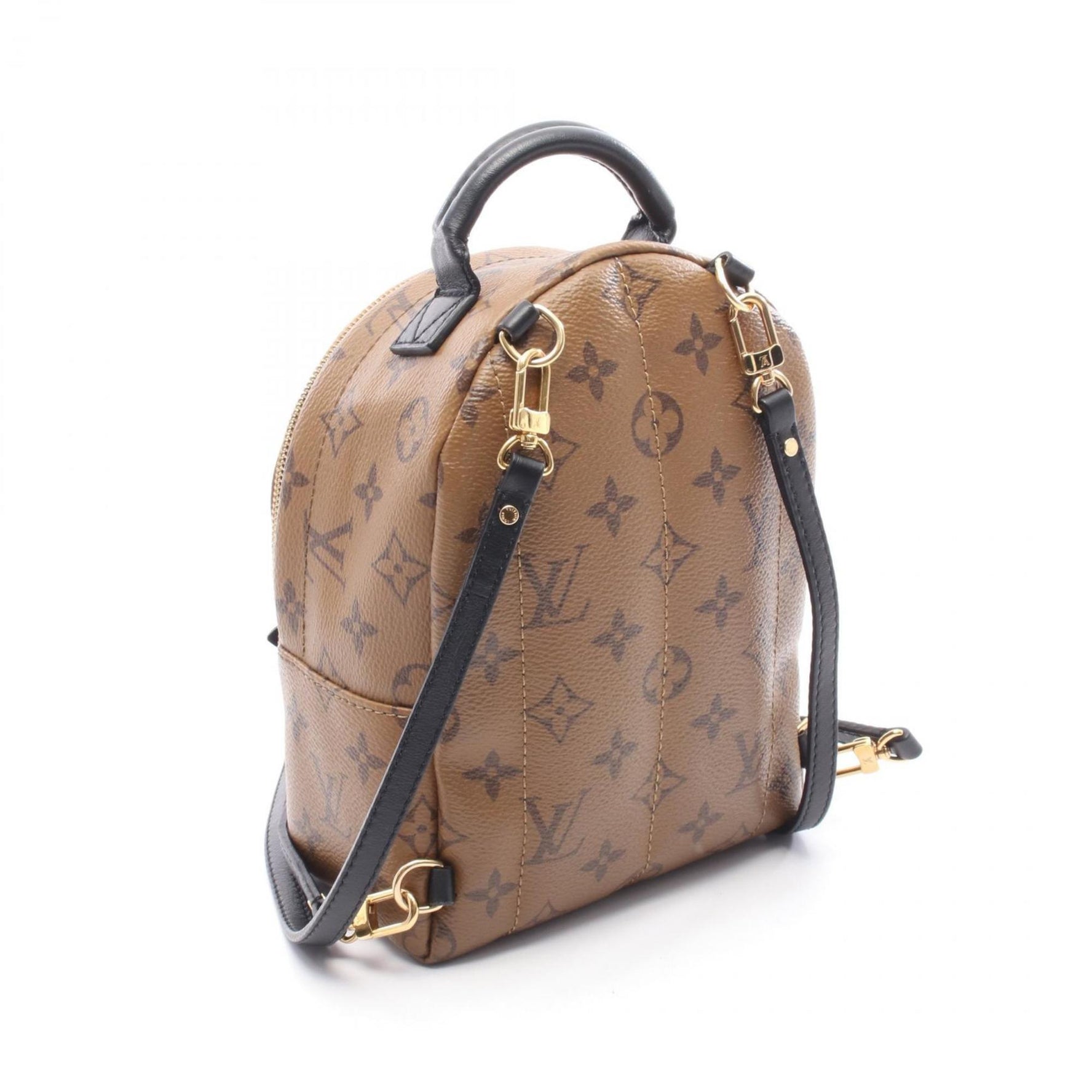 Louis Vuitton Palm Springs Mini Backpack, Coated Canvas and Leather, Monogram Reverse
