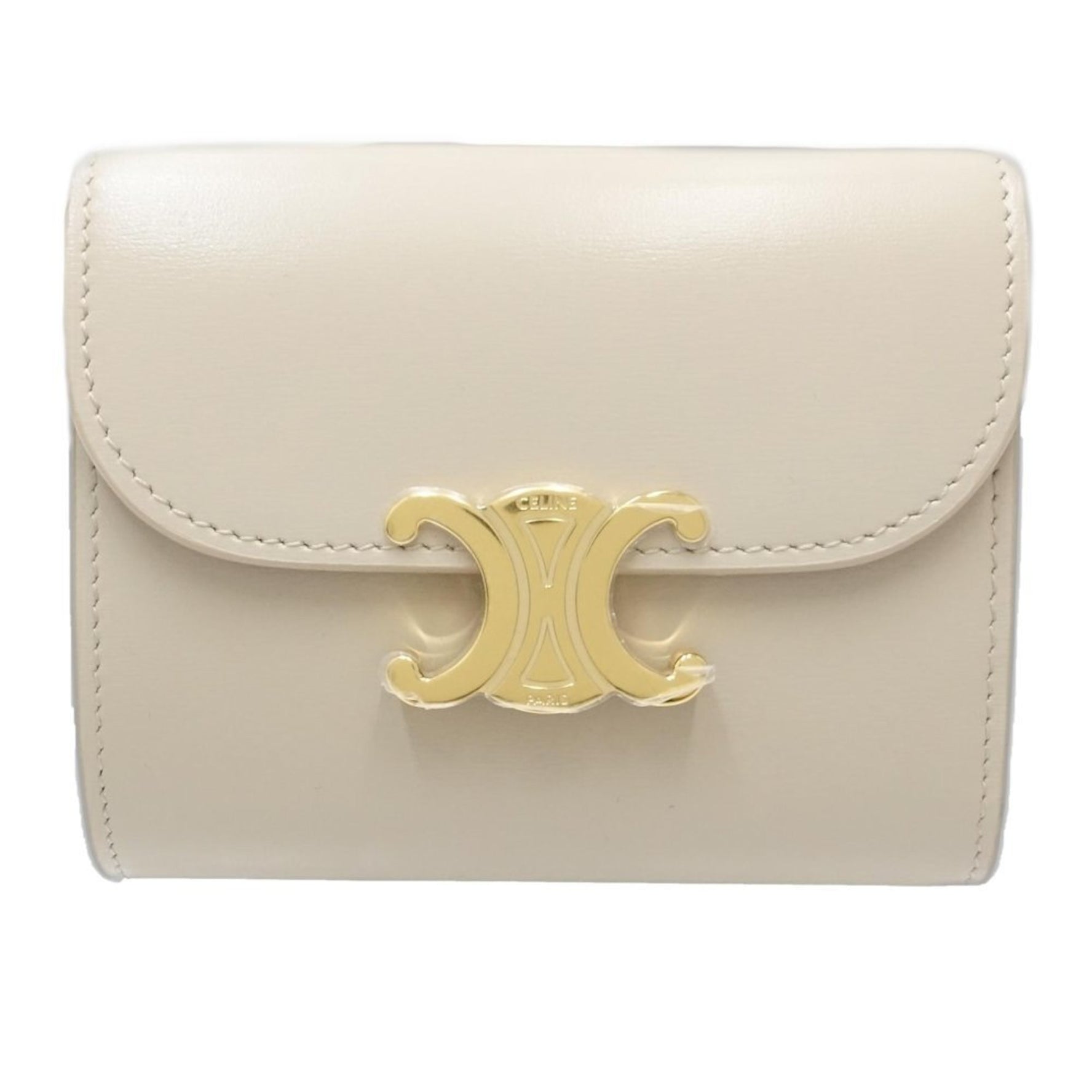CELINE Triomphe Small Wallet Leather