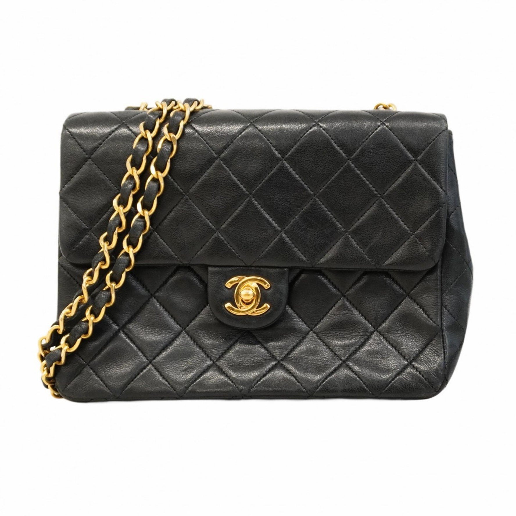 Chanel Mini Matelasse Shoulder Bag with Chain Bag, Lambskin