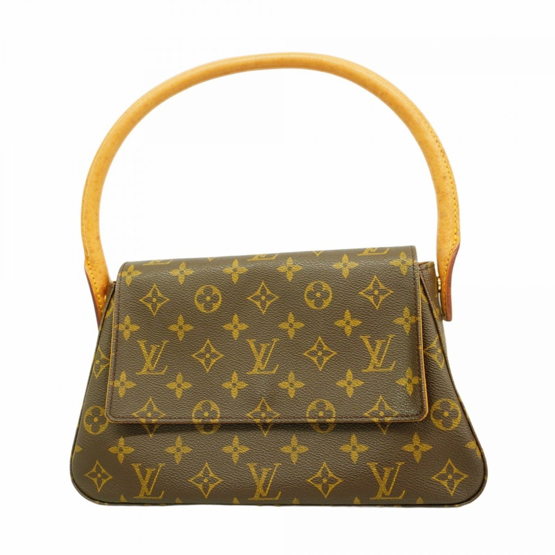 Louis Vuitton Monogram Mini Looping Shoulder Bag M51147 Brown Women's