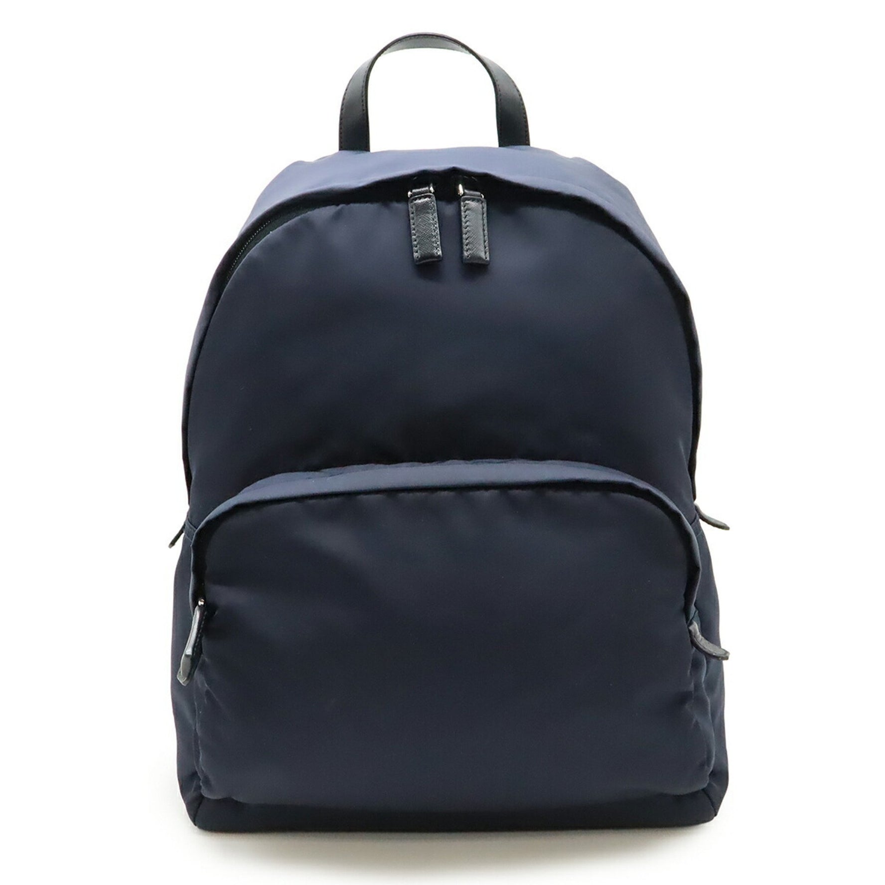PRADA Triangle Tessuto Montagne Backpack, Nylon and Leather, Blue