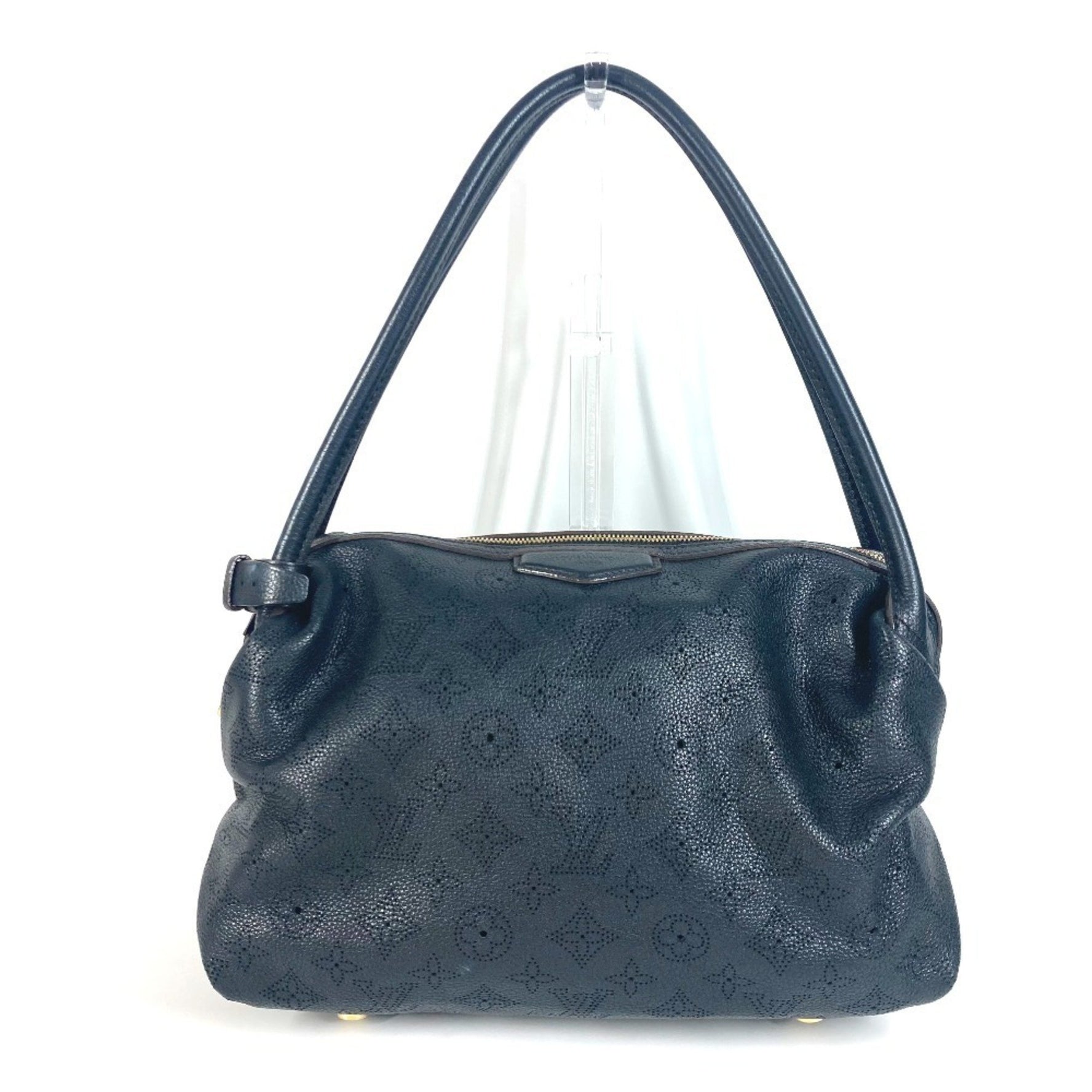 Louis Vuitton Monogram Mahina Galatea PM Shoulder Bag in Leather, Noir Black