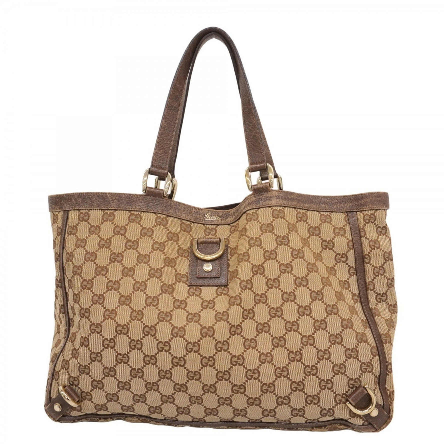 Gucci GG Canvas Abby Tote Bag Champagne