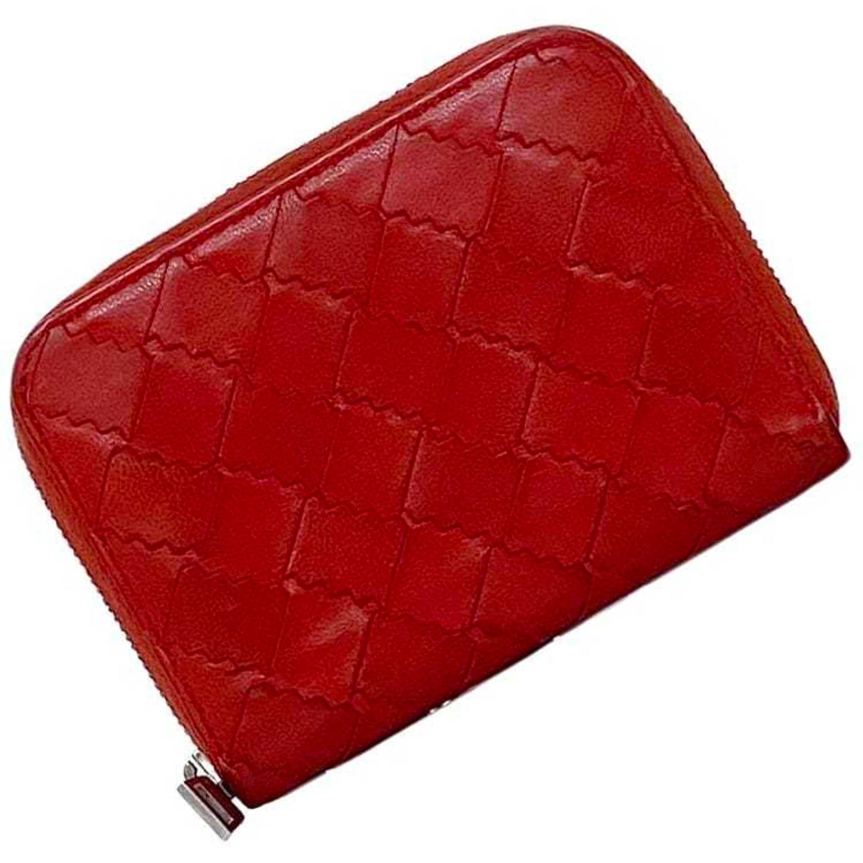 Bottega Veneta Coin Case ec-22965 Red Intrecciato Leather S02240352Q BOTTEGA VENETA Compact Mini Wallet Women's Men's