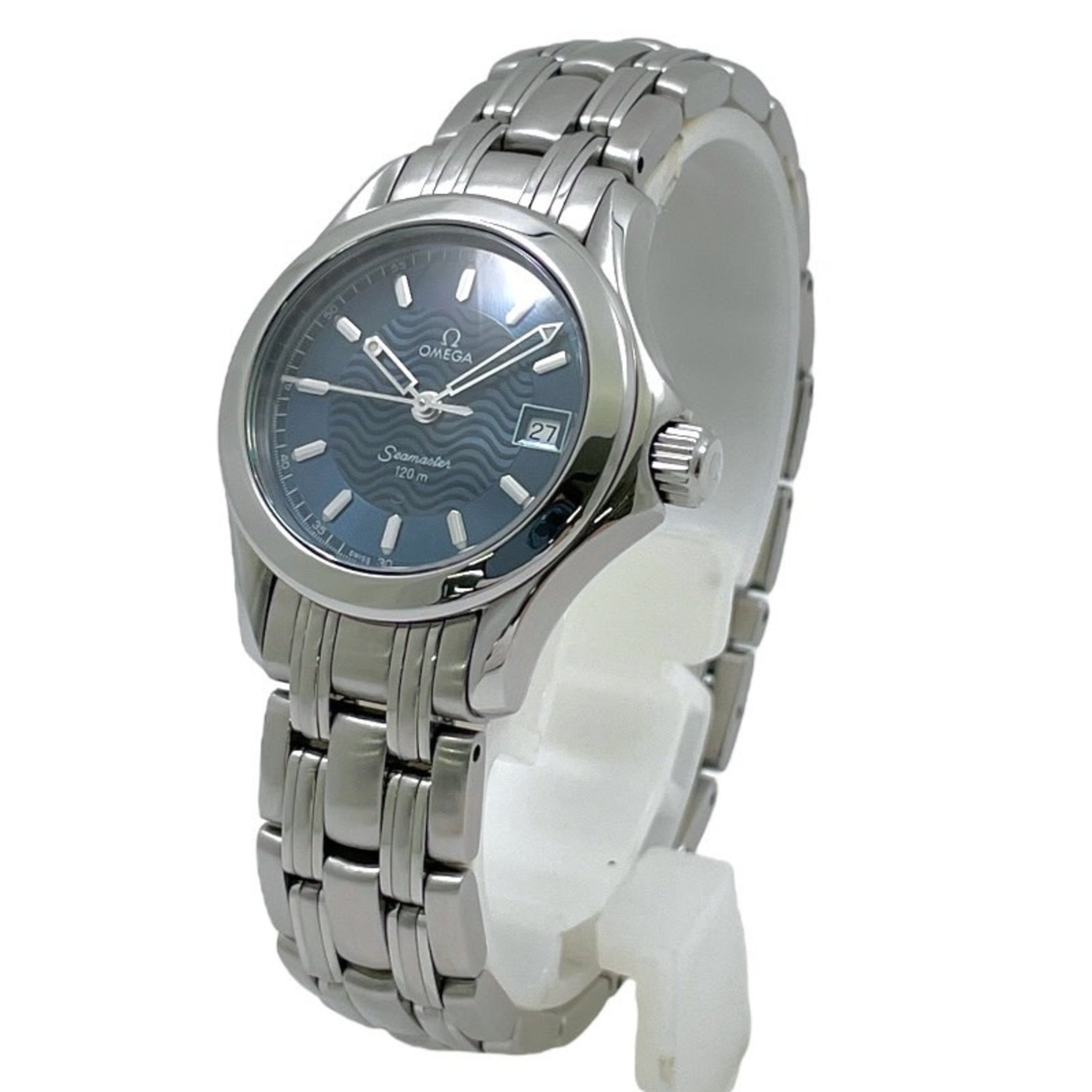 OMEGA Seamaster 2581.81 Stainless Steel Quartz Watch with Blue Dial