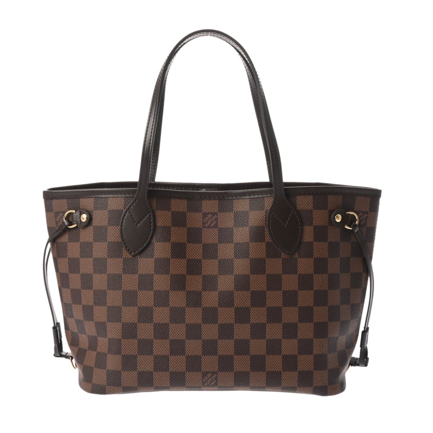 LOUIS VUITTON Damier Neverfull PM Canvas Handbag, A-Rank, Pre-Owned, Ginzo