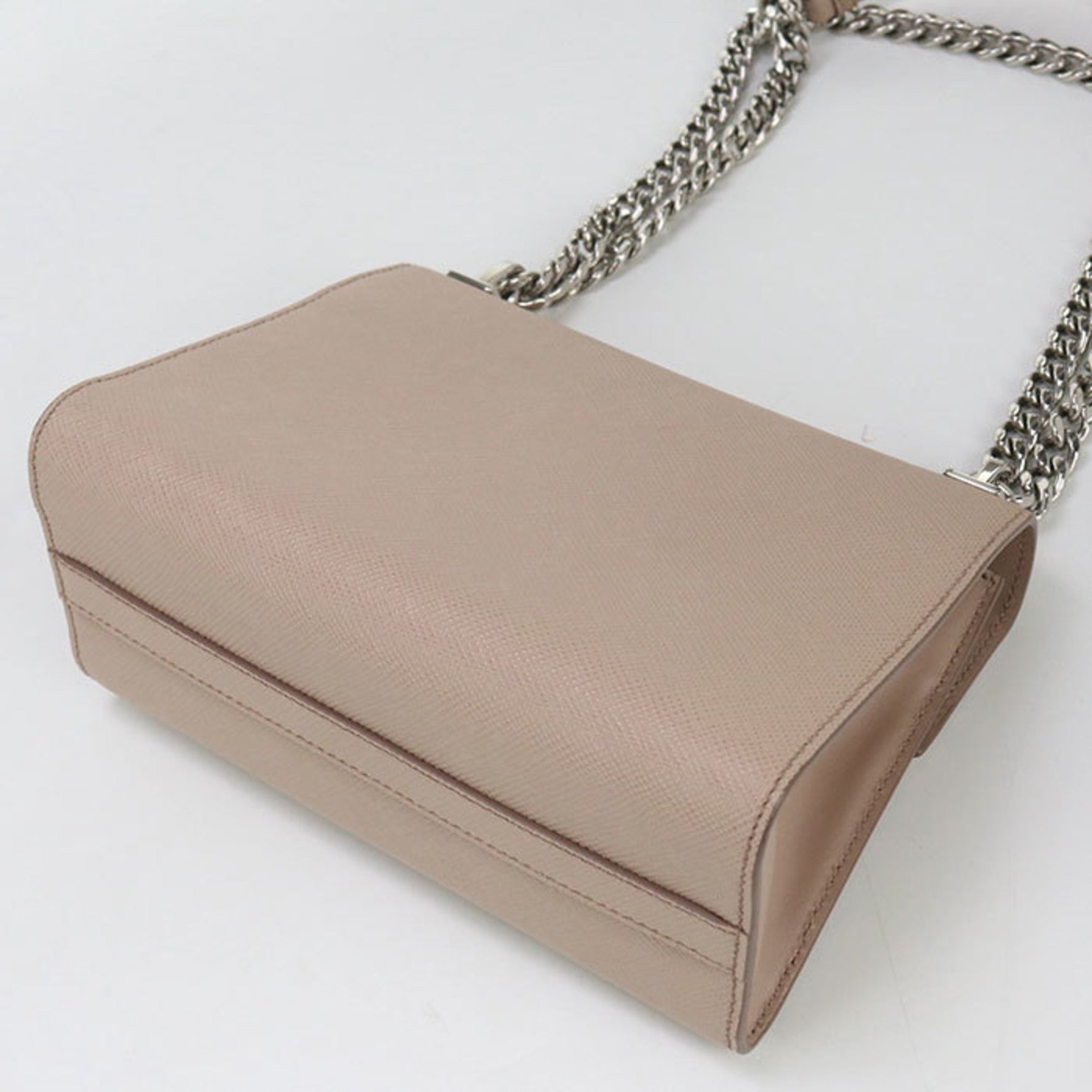 PRADA Shoulder Bag Chain Saffiano Leather