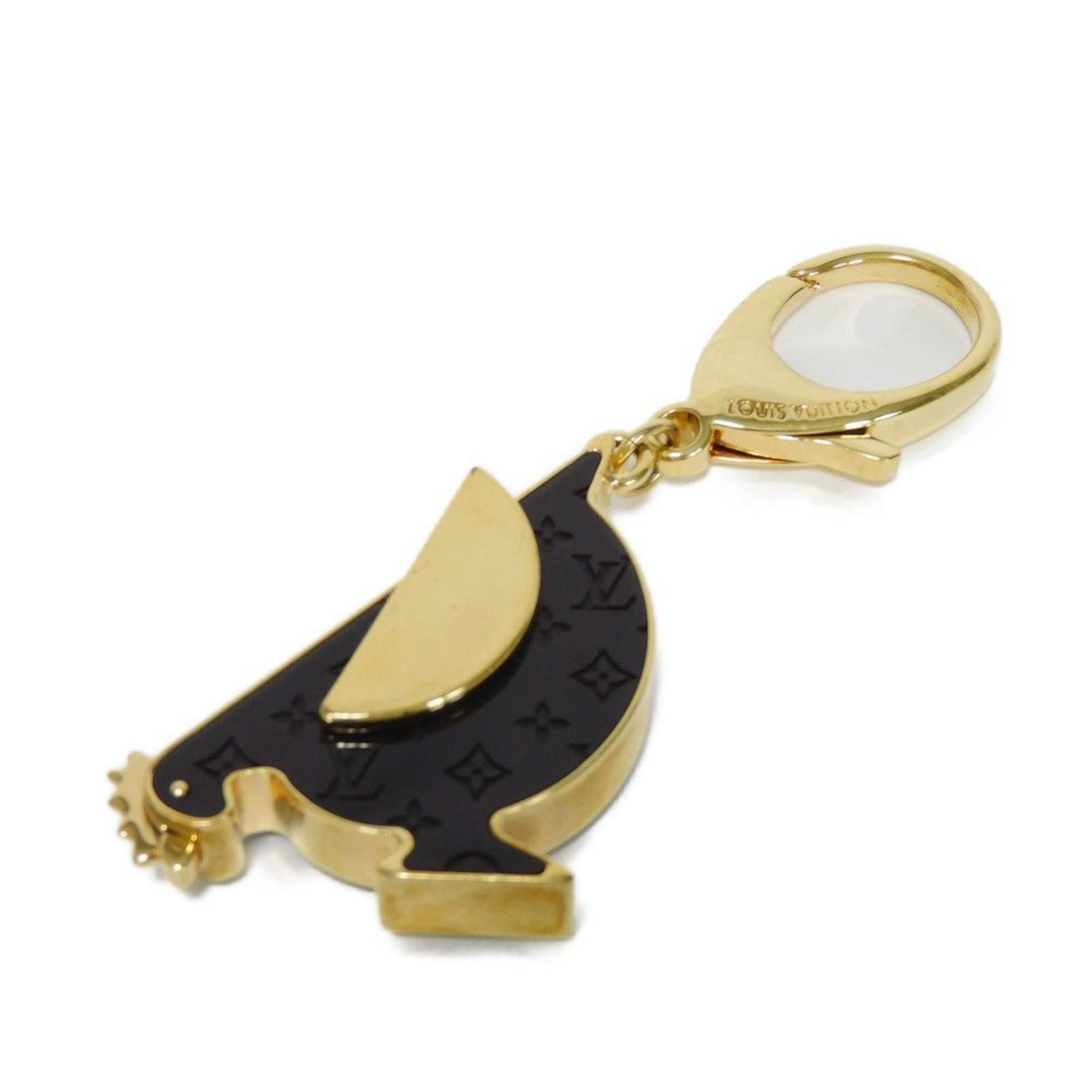 Louis Vuitton Keychain Bijoux Sac Animania Bird Chicken Monogram Lacquer Bordeaux Men's
