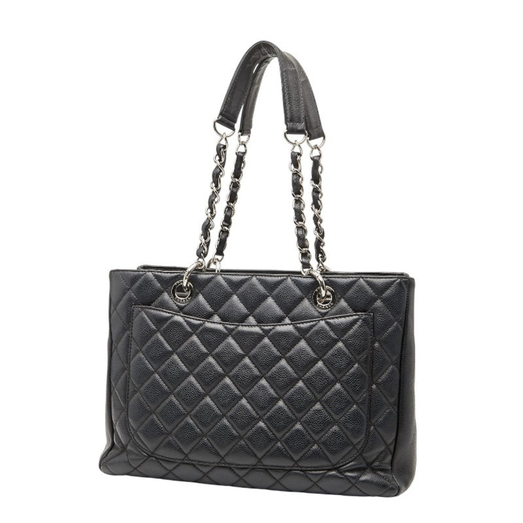 Chanel Coco Mark GST Chain Tote Bag Shoulder Caviar Skin