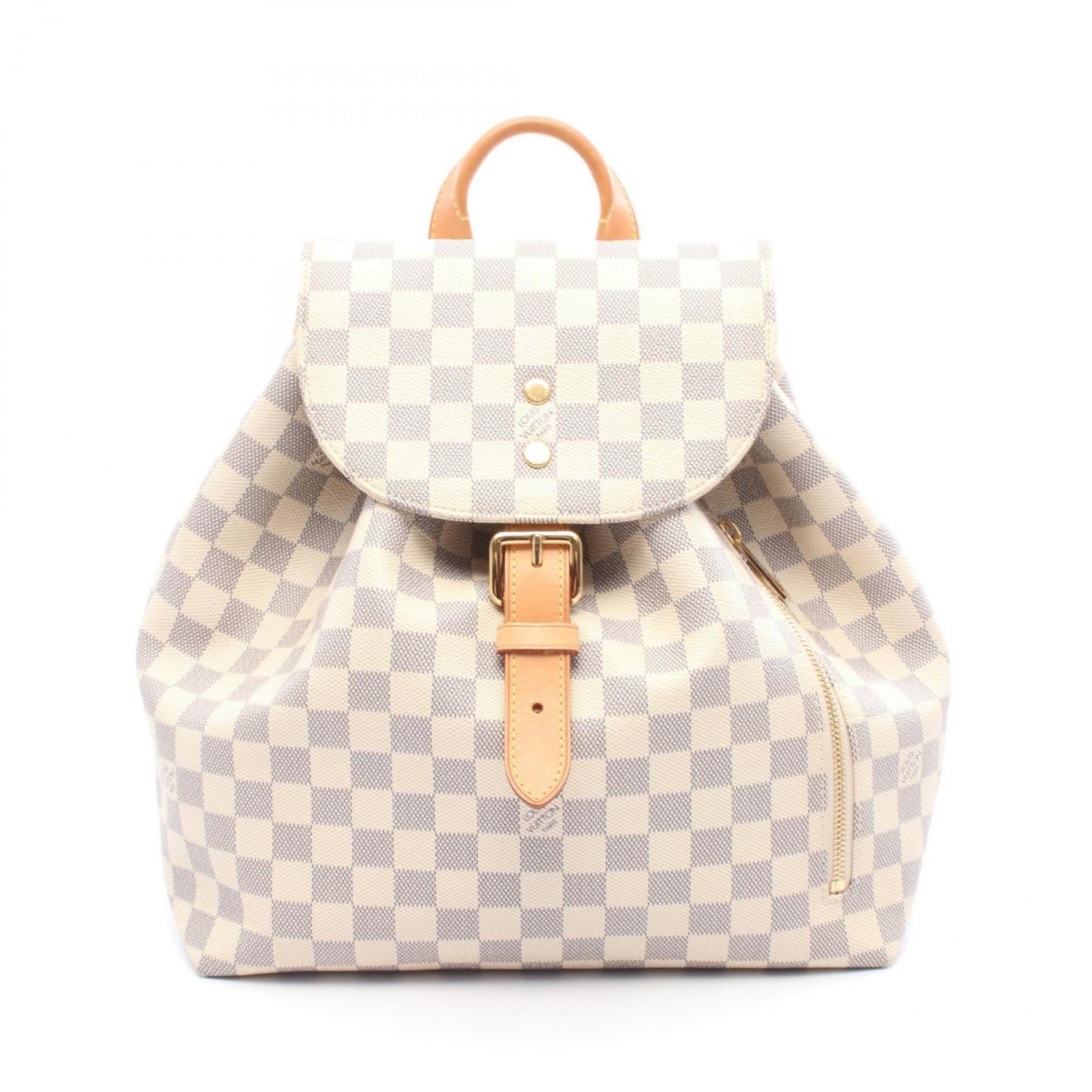 Louis Vuitton Speron Damier Azur Backpack, Coated Canvas and Leather