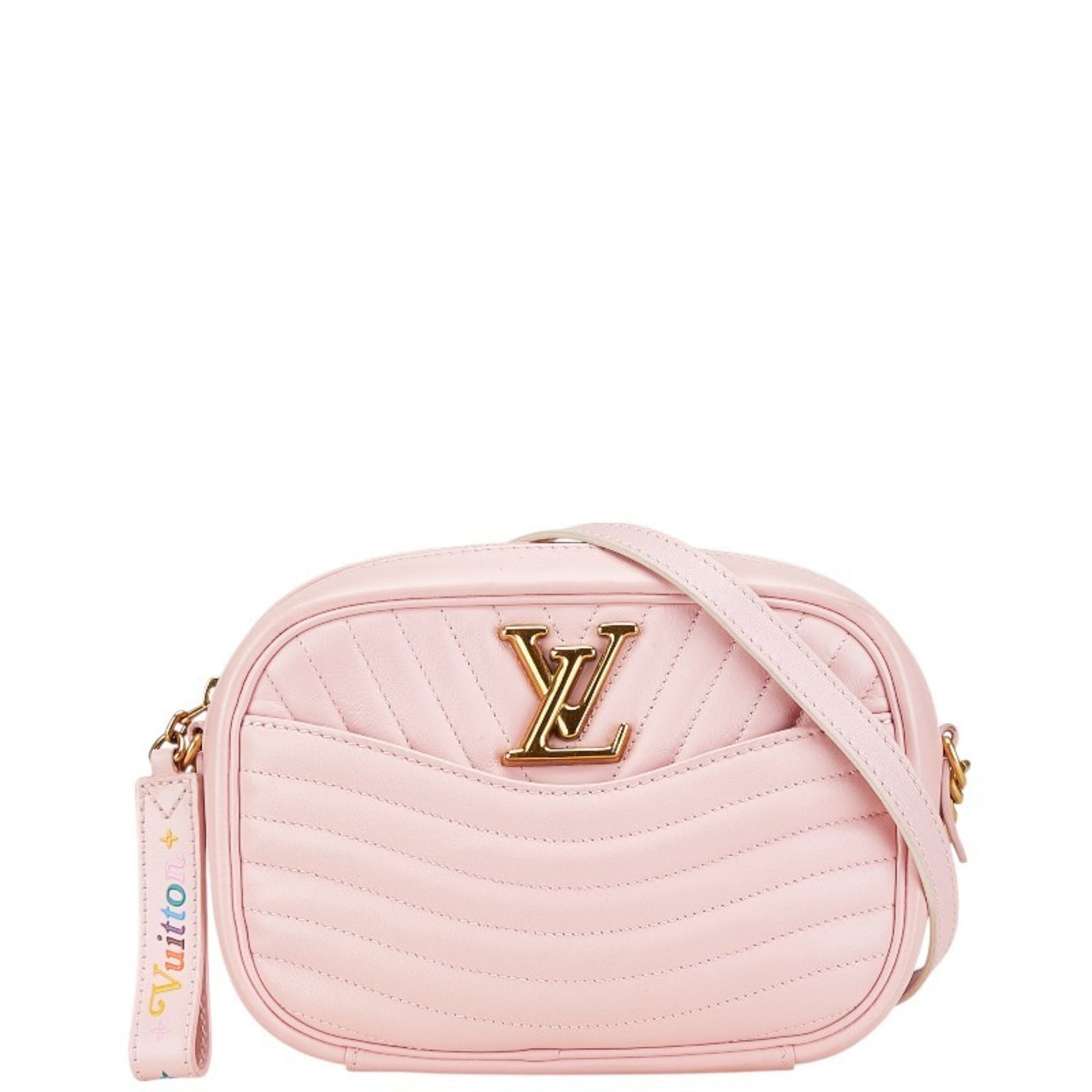Louis Vuitton New Wave Camera Bag Shoulder M53683 Pink Leather Women's LOUIS VUITTON